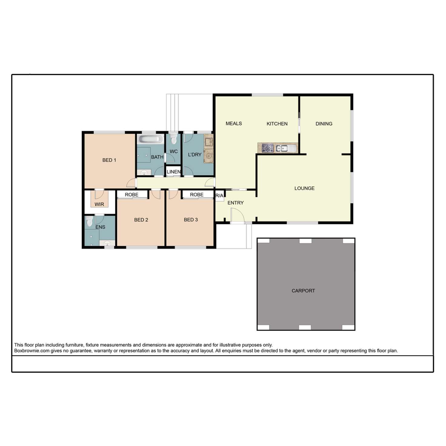 Floorplan of Homely house listing, 55 Veronica Crescent, Mill Park VIC 3082