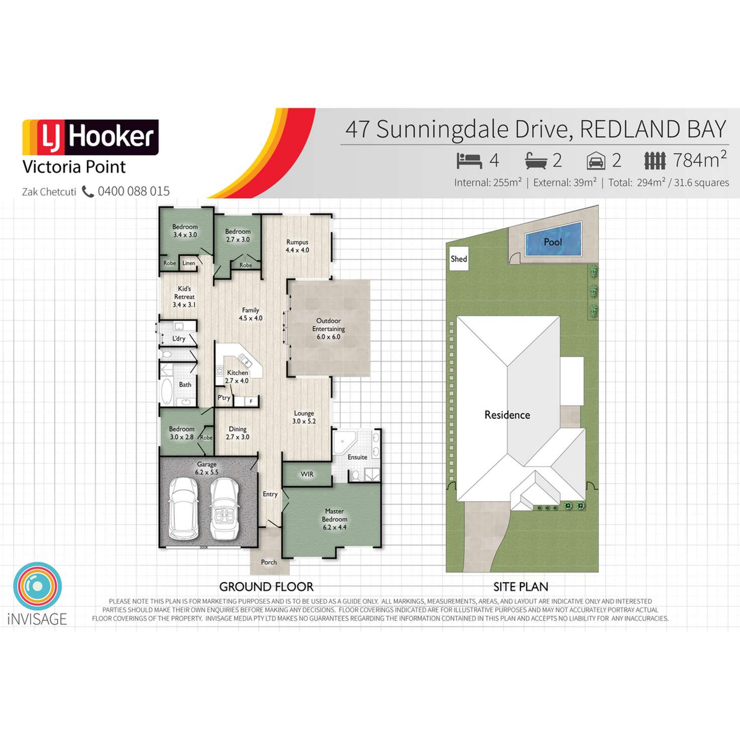 Floorplan of Homely house listing, 47 Sunningdale Drive, Redland Bay QLD 4165