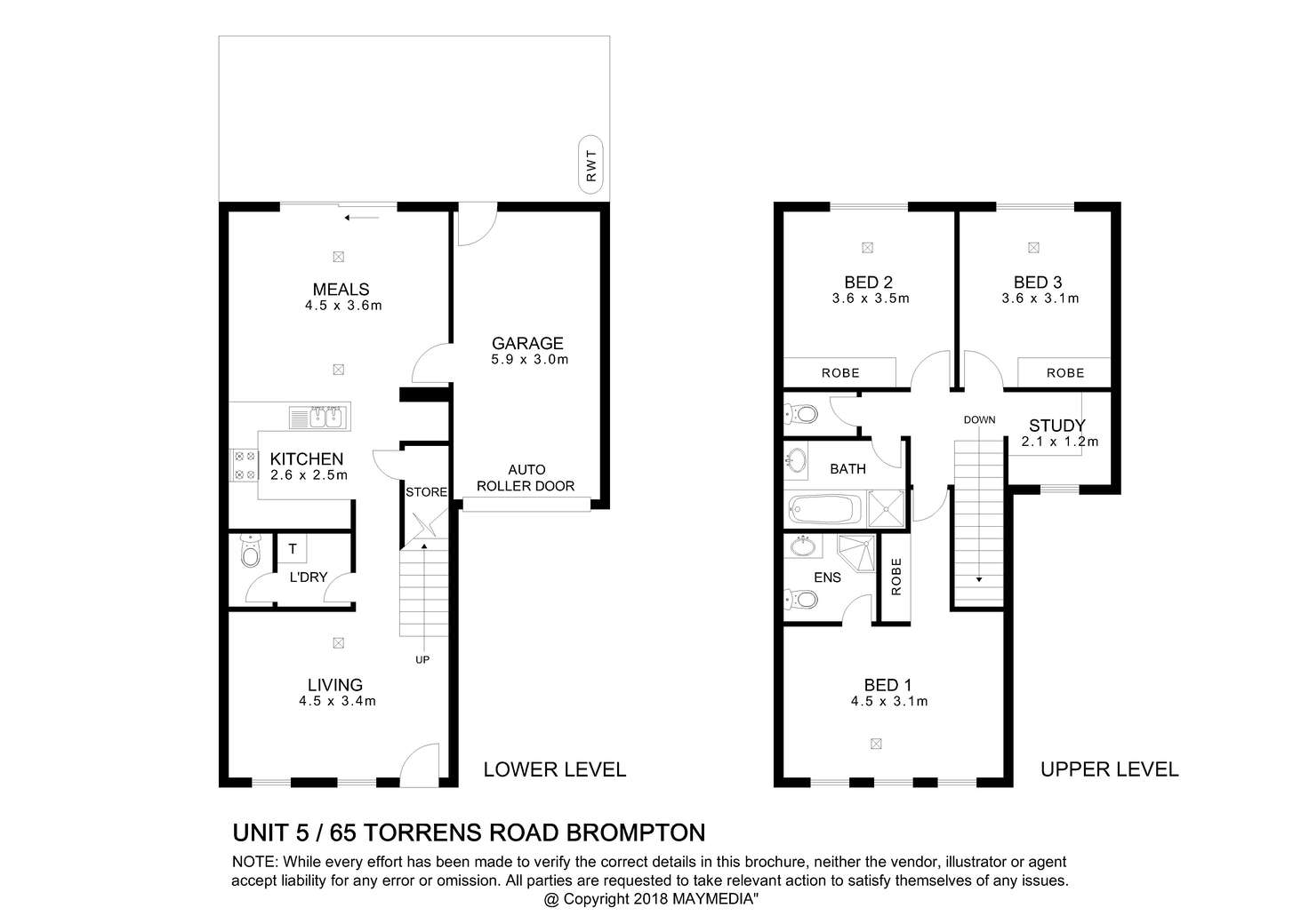 Floorplan of Homely house listing, Unit 5/65 Torrens Road, Brompton SA 5007