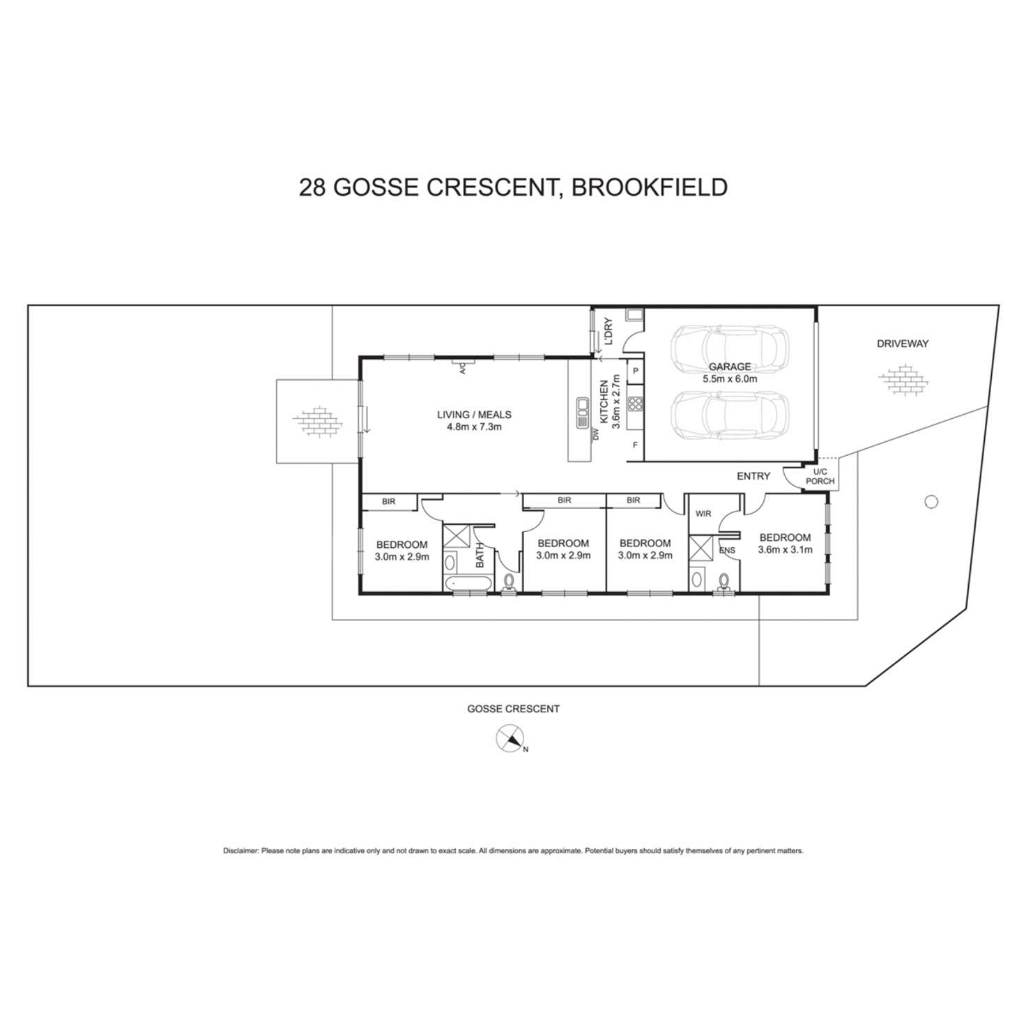 Floorplan of Homely house listing, 28 Gosse Crescent, Brookfield VIC 3338