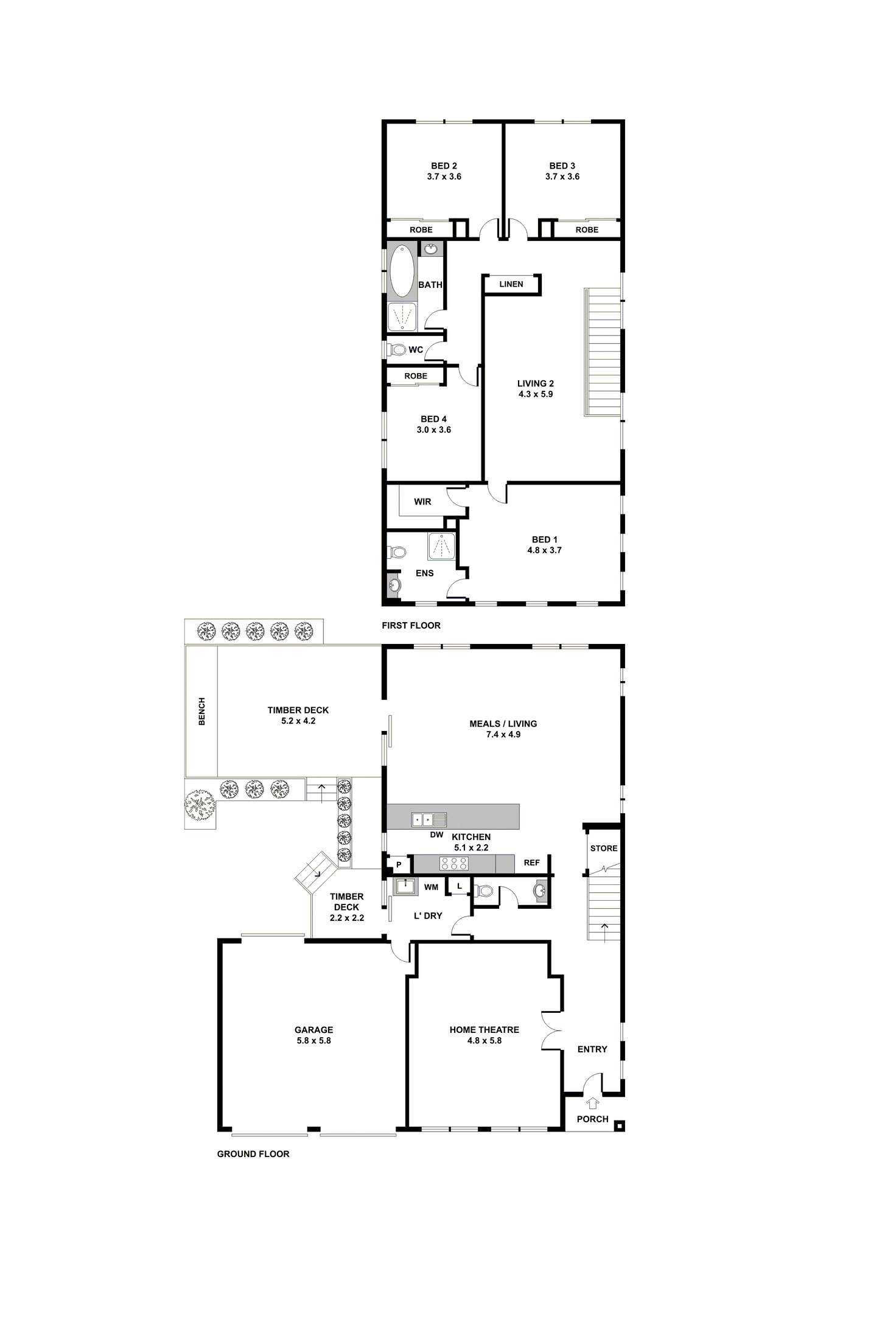 Floorplan of Homely house listing, 26 Northcote Walk, Mawson Lakes SA 5095