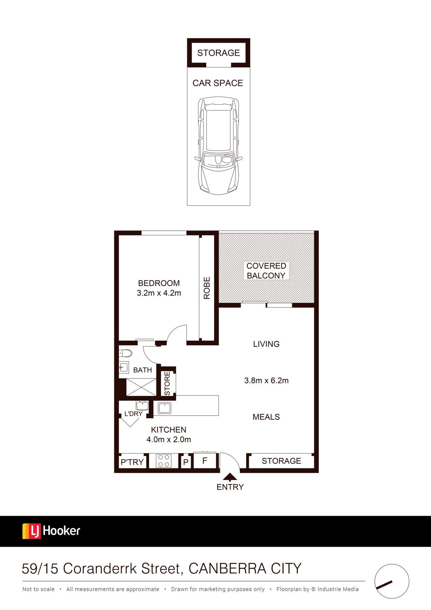 Floorplan of Homely apartment listing, 59/15 Coranderrk Street, City ACT 2601