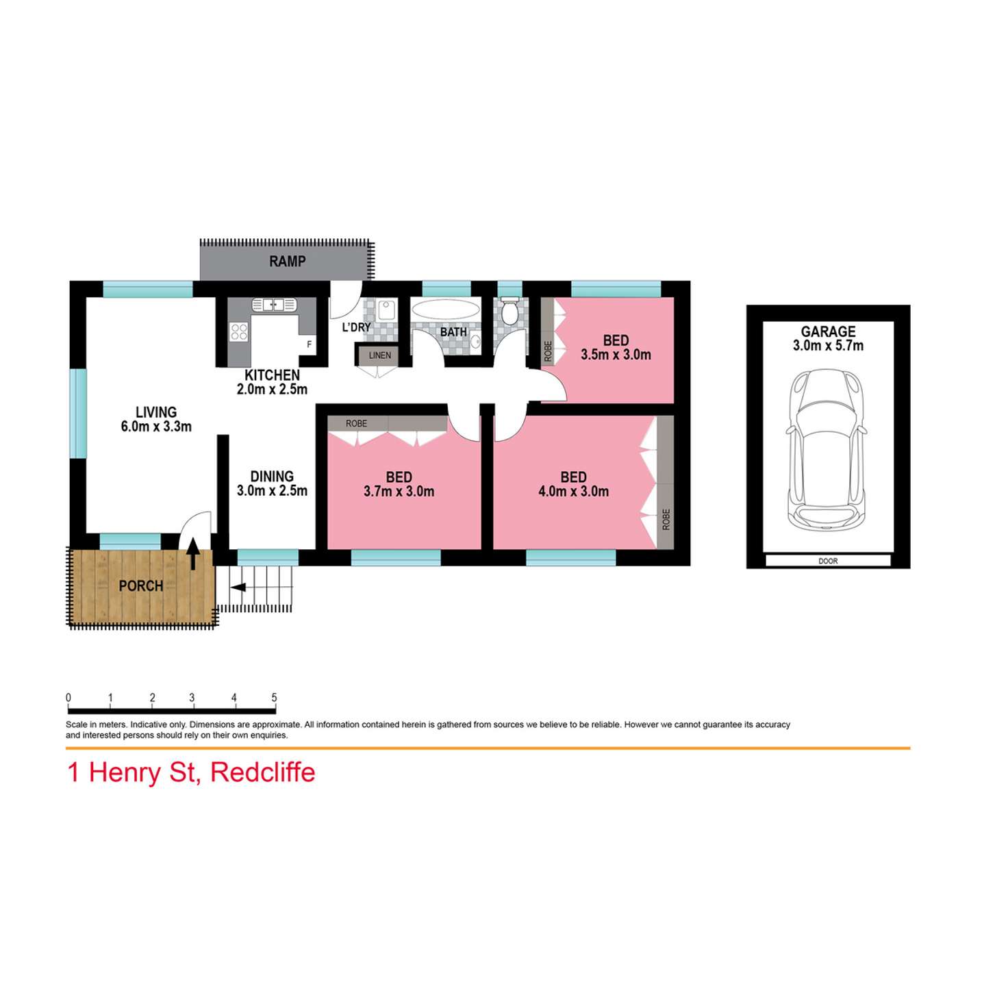 Floorplan of Homely house listing, 1 Henry Street, Redcliffe QLD 4020