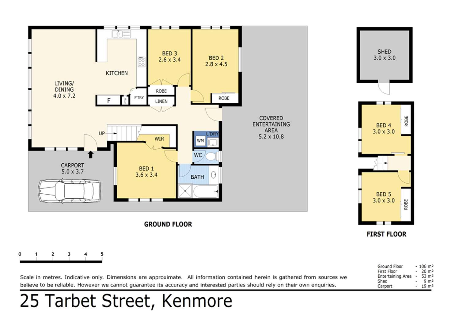 Floorplan of Homely house listing, 25 Tarbet Street, Kenmore QLD 4069