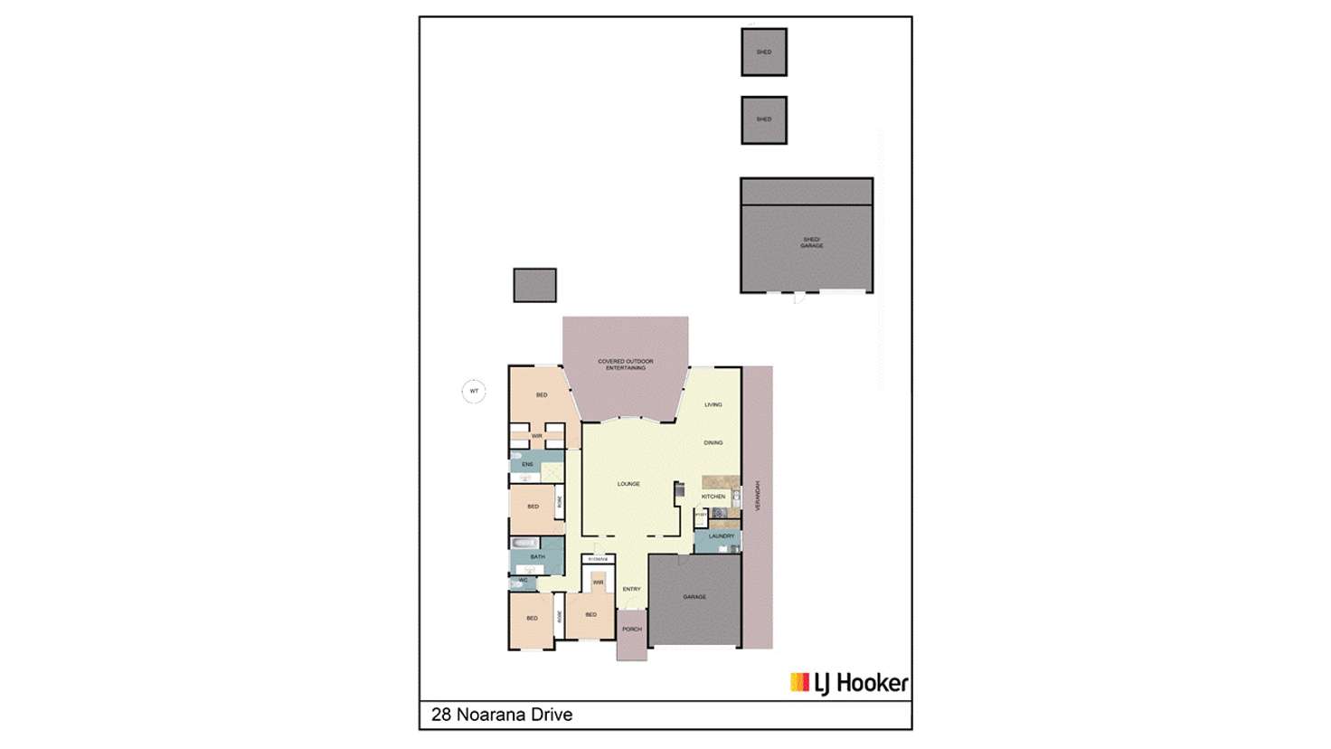 Floorplan of Homely house listing, 28 Noarana Drive, Benalla VIC 3672