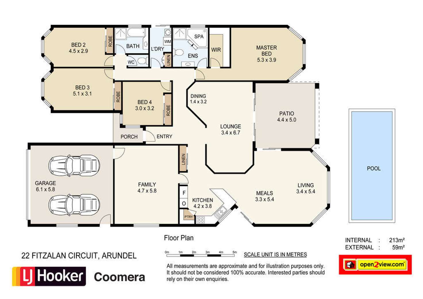 Floorplan of Homely house listing, 22 Fitzalan Circuit, Arundel QLD 4214