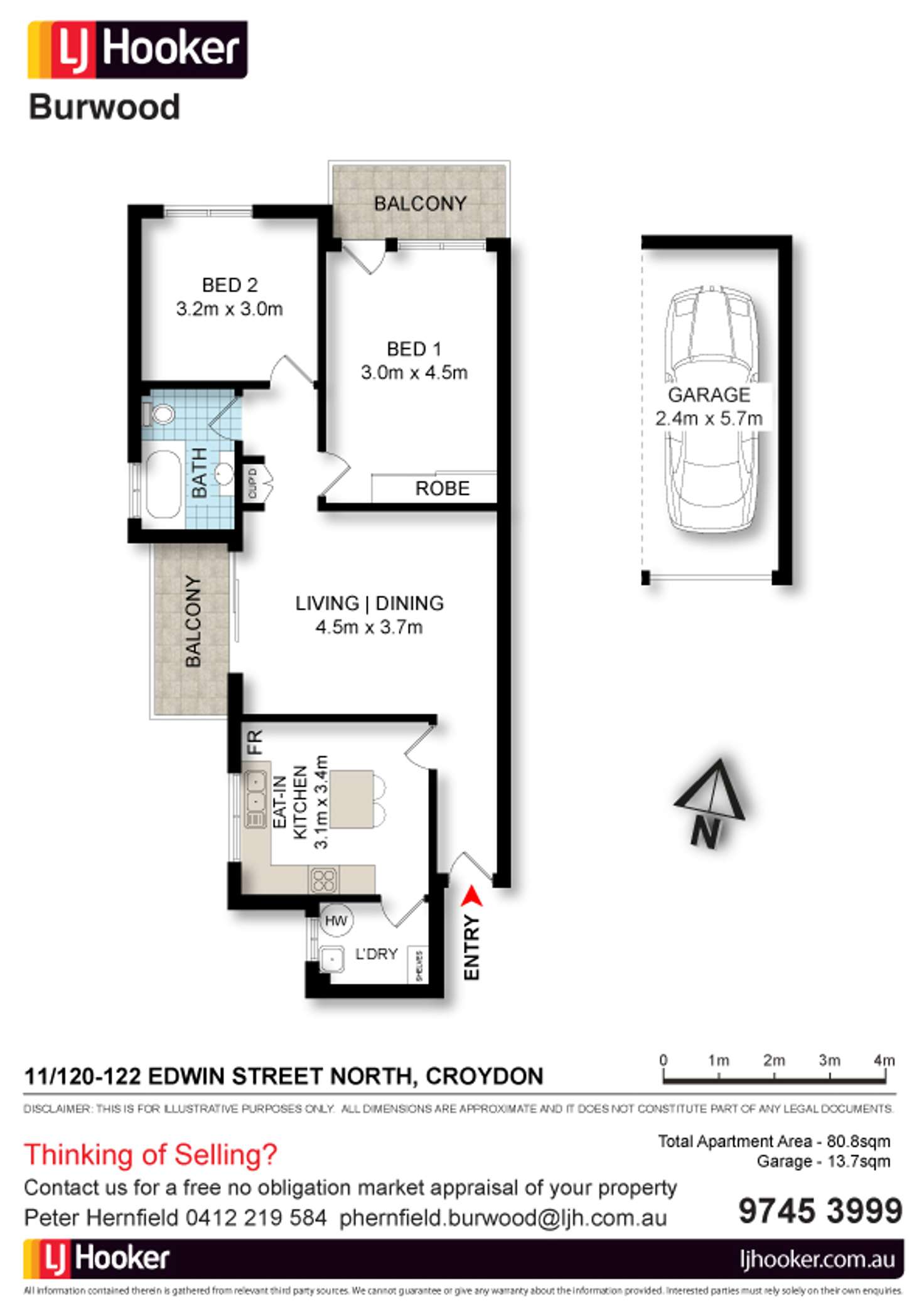 Floorplan of Homely unit listing, 11/120-122 Edwin Street North, Croydon NSW 2132