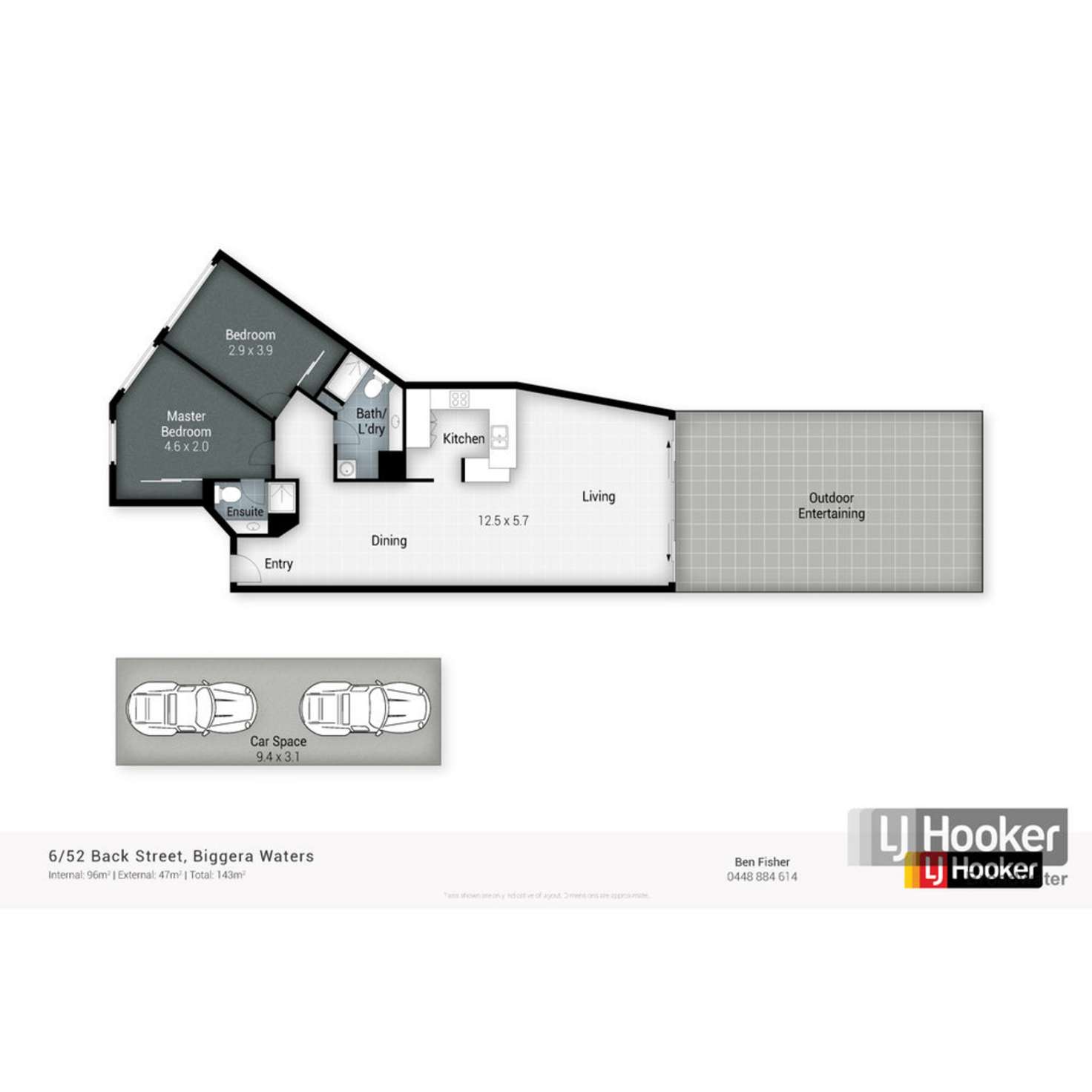 Floorplan of Homely unit listing, 6/52 Back Street, Biggera Waters QLD 4216