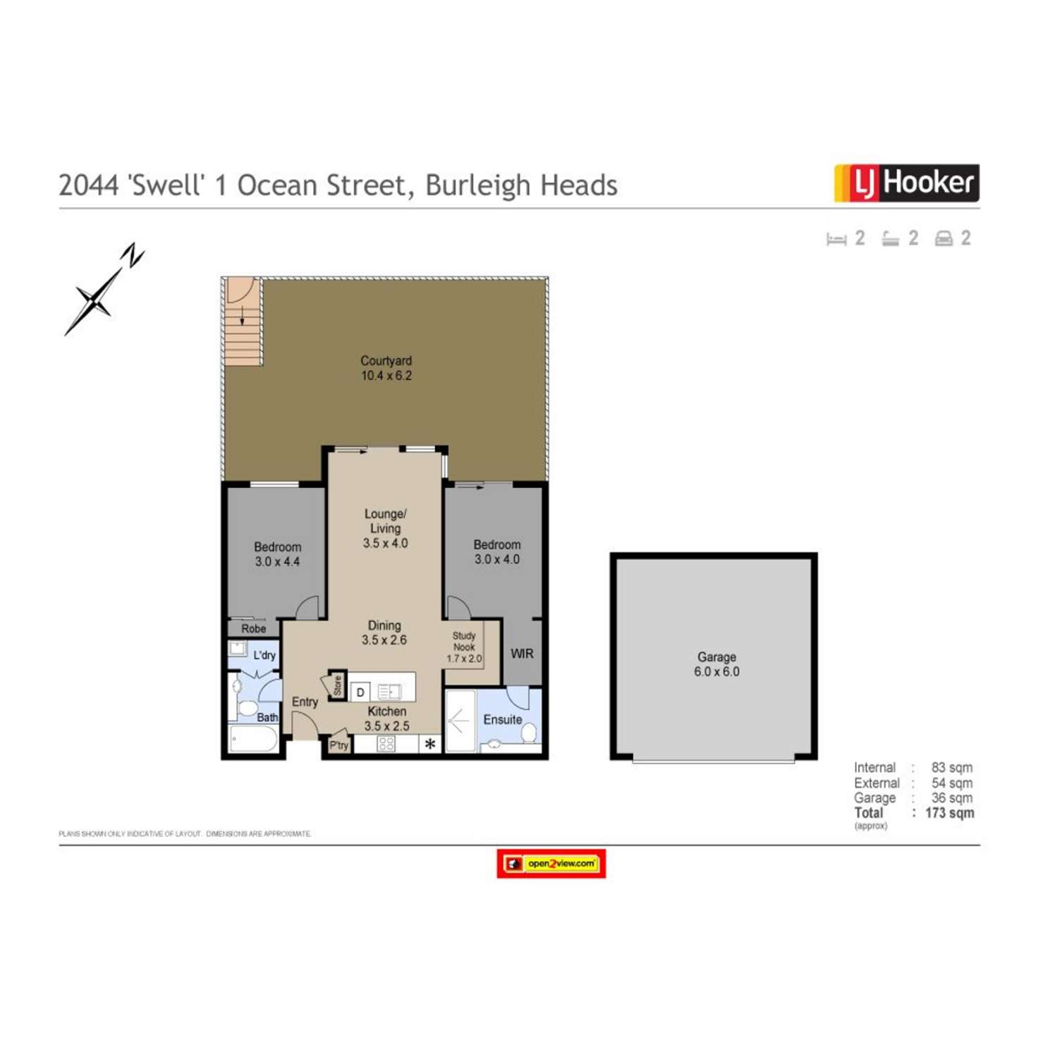 Floorplan of Homely unit listing, 2044/1 Ocean Street, Burleigh Heads QLD 4220