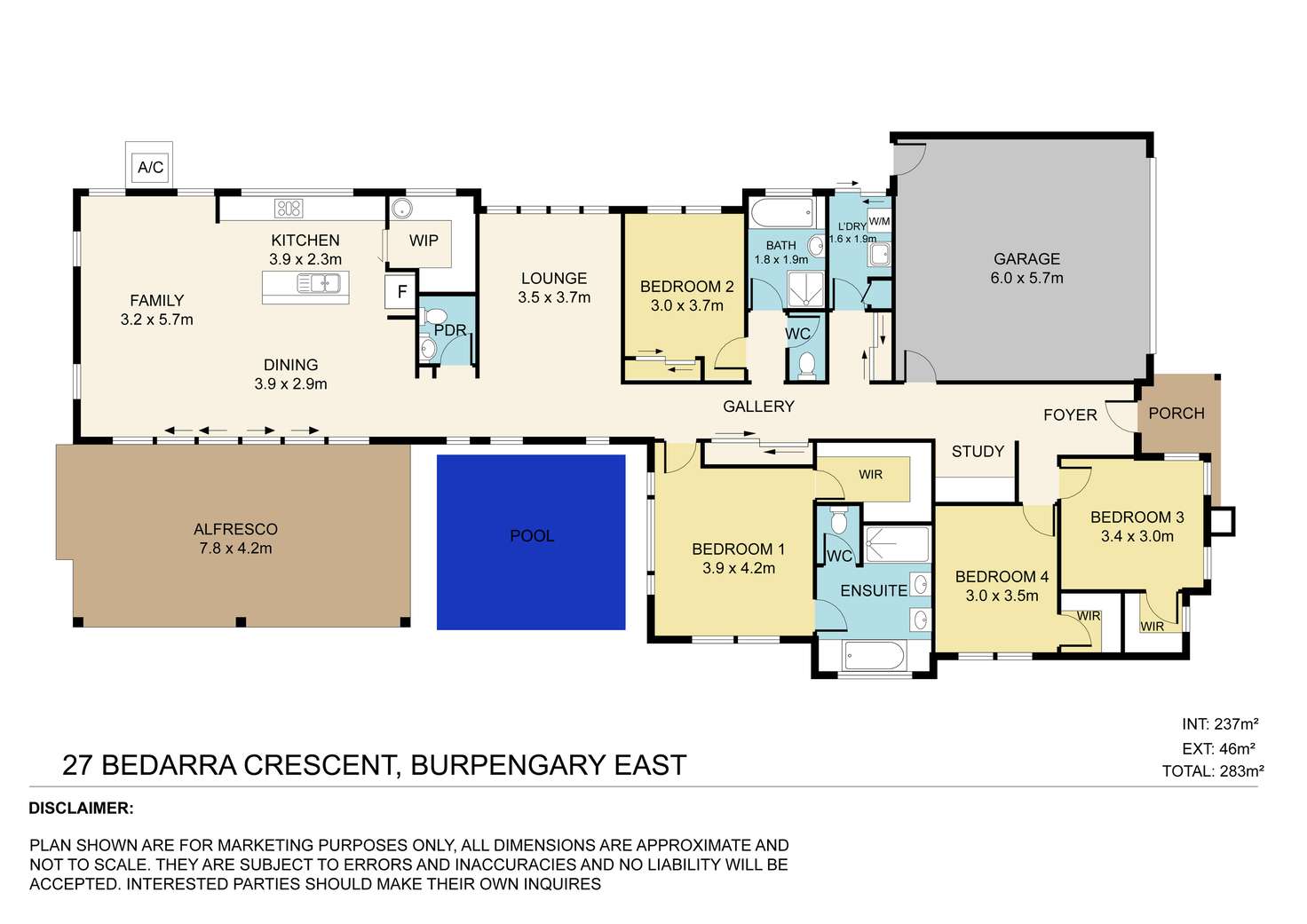 Floorplan of Homely house listing, 27 Bedarra Crescent, Burpengary East QLD 4505