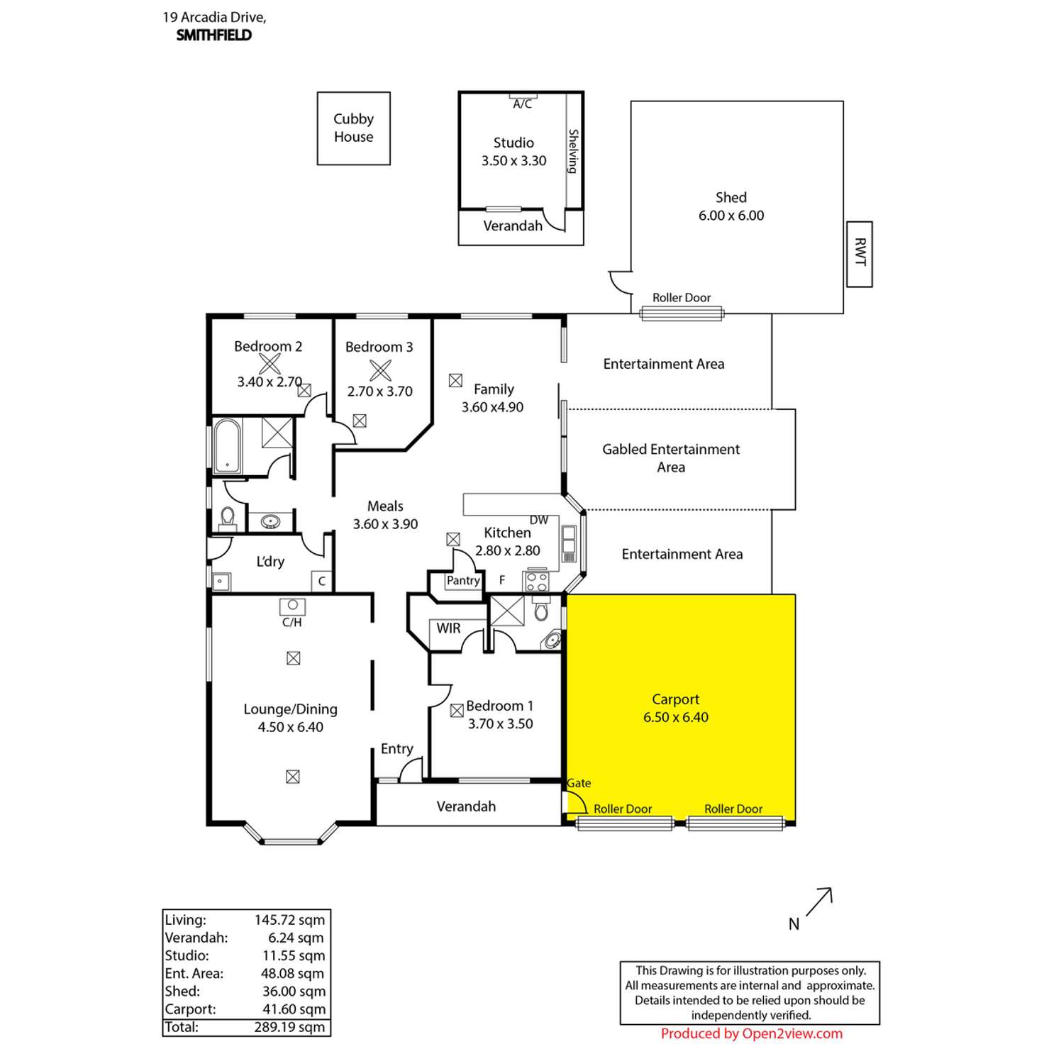 Floorplan of Homely house listing, 19 Arcadia Drive, Smithfield SA 5114