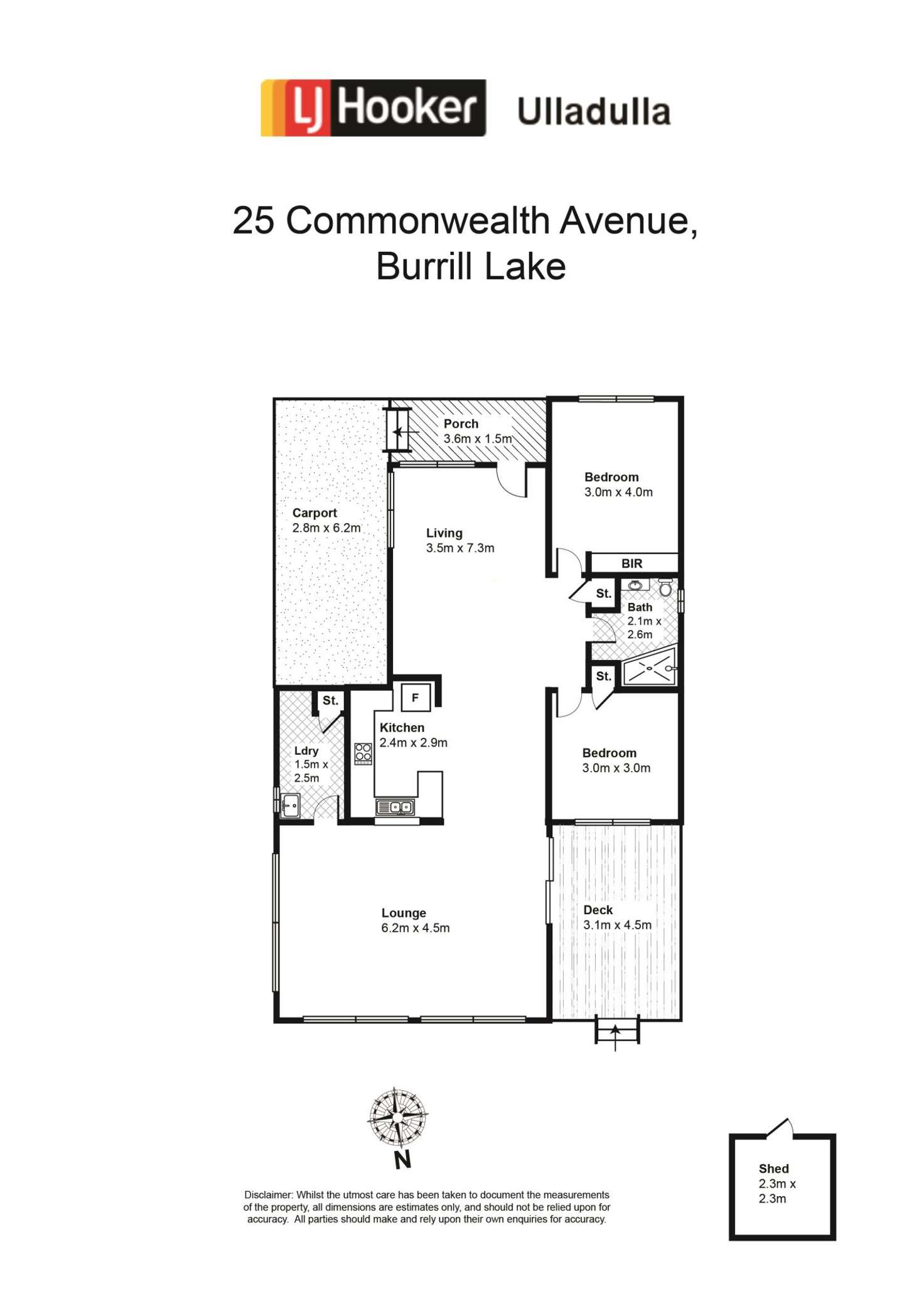 Floorplan of Homely house listing, 25 Commonwealth Avenue, Burrill Lake NSW 2539