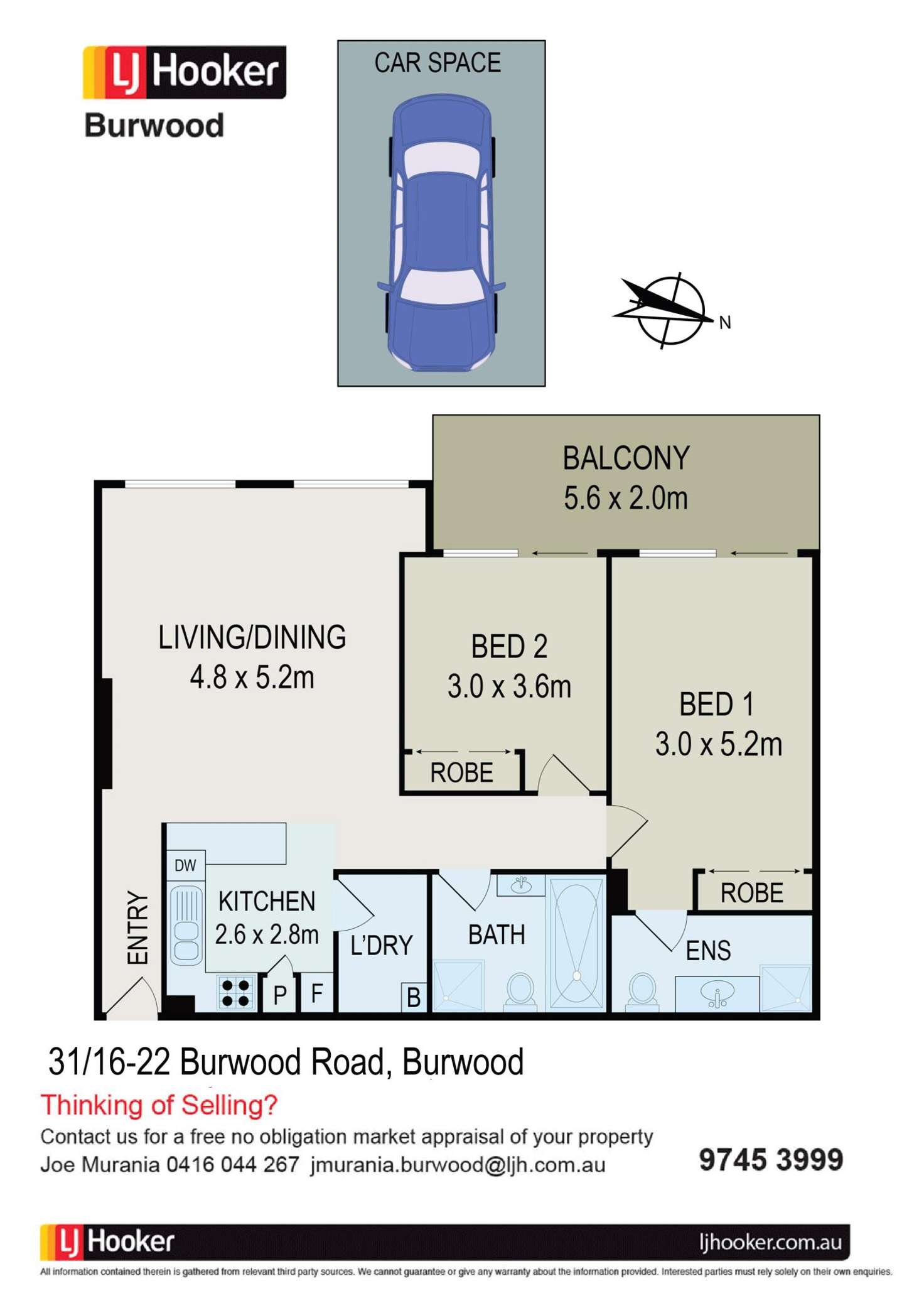 Floorplan of Homely apartment listing, 31/16-22 Burwood Road, Burwood NSW 2134