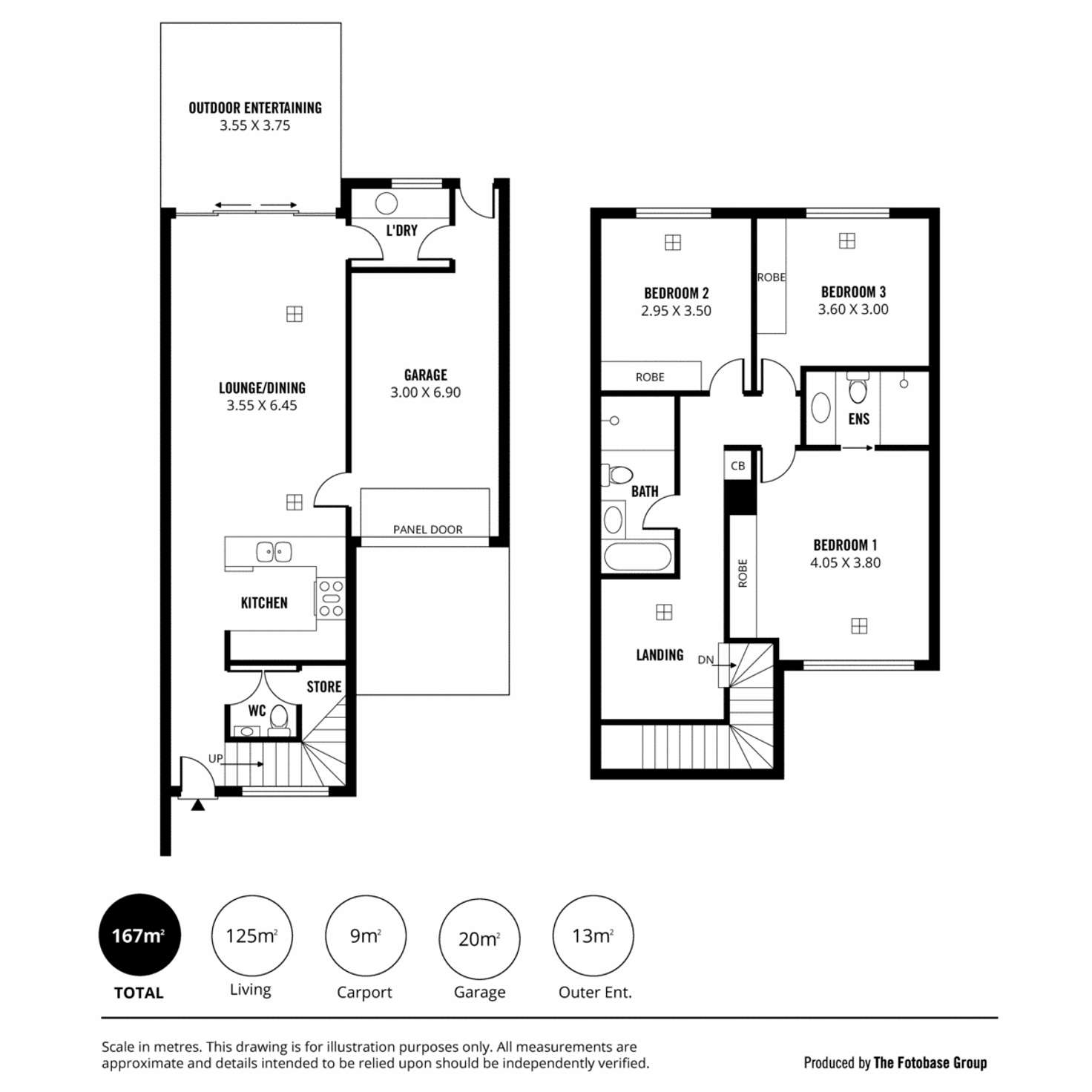 Floorplan of Homely townhouse listing, 10/1 Charles Street, Tranmere SA 5073