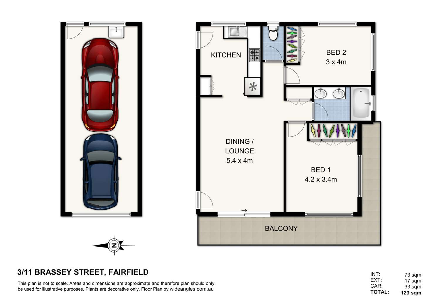 Floorplan of Homely unit listing, 3/11 Brassey Street, Fairfield QLD 4103