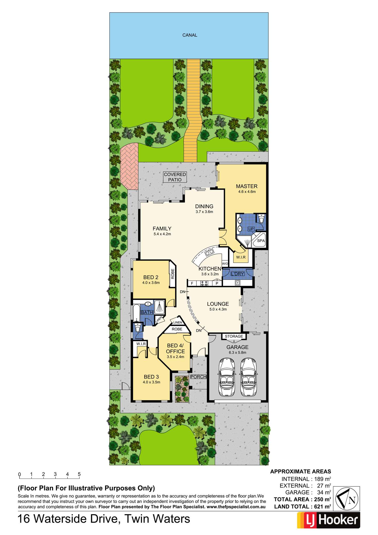 Floorplan of Homely house listing, 16 Waterside Drive, Twin Waters QLD 4564