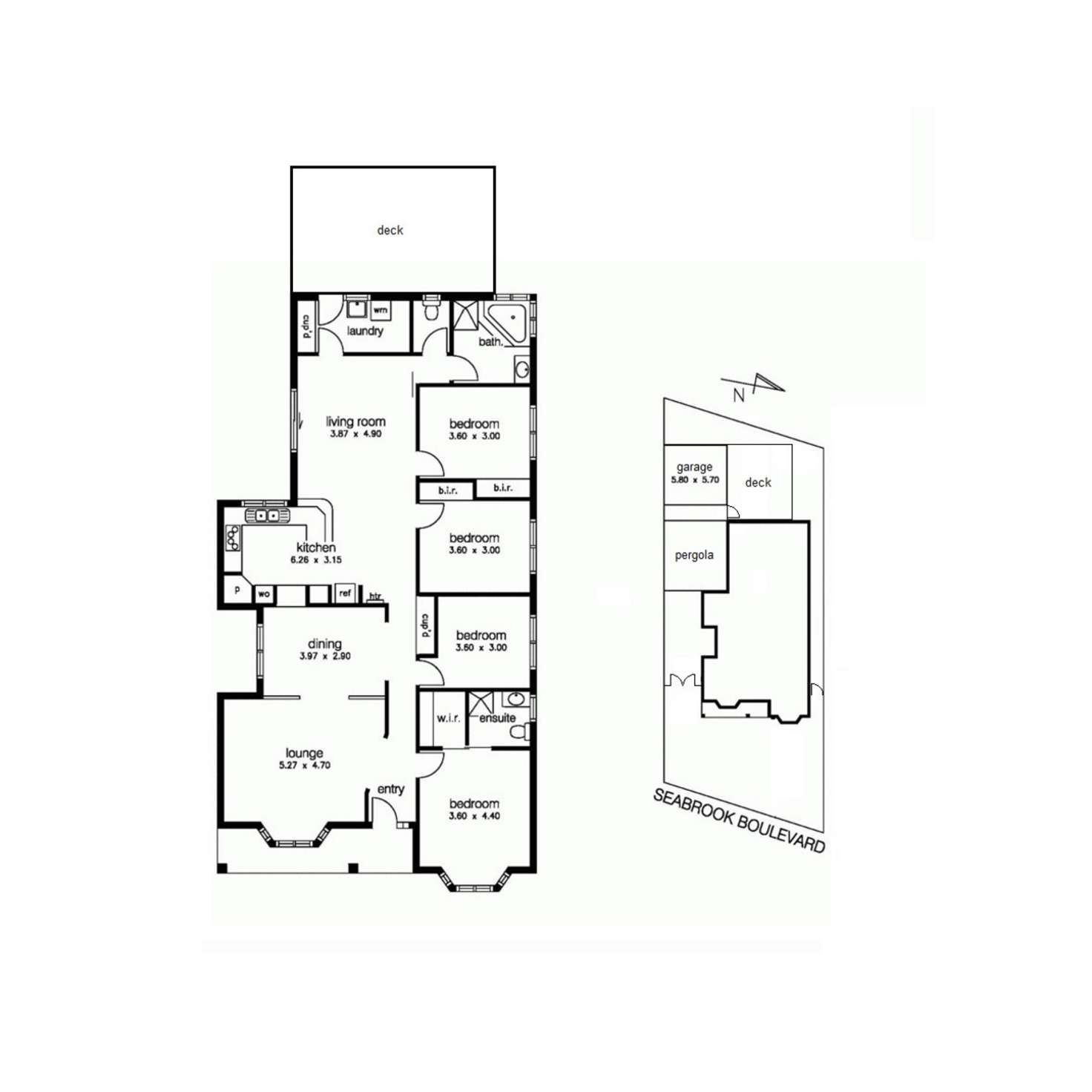 Floorplan of Homely house listing, 46 Seabrook Boulevard, Seabrook VIC 3028