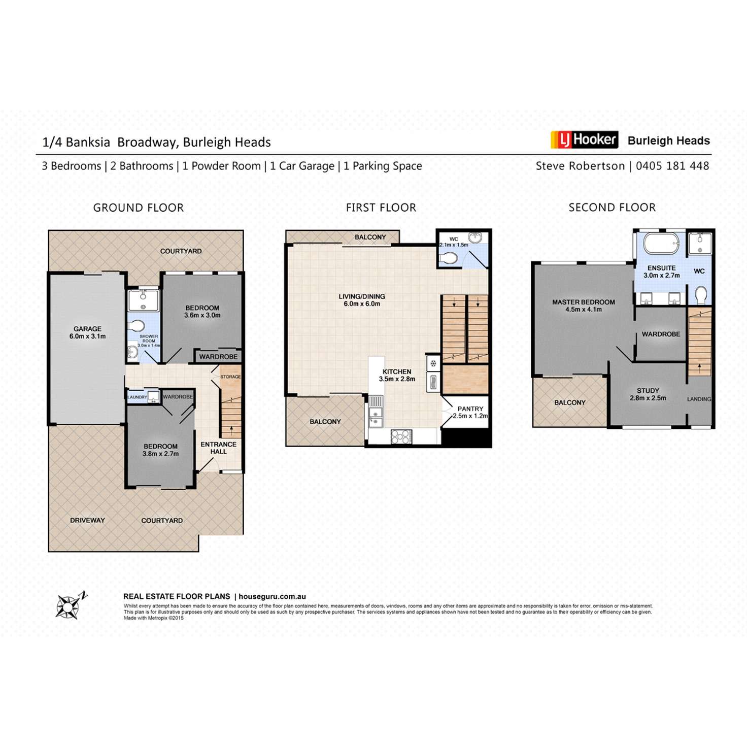 Floorplan of Homely villa listing, 4/1 Banksia Broadway, Burleigh Heads QLD 4220