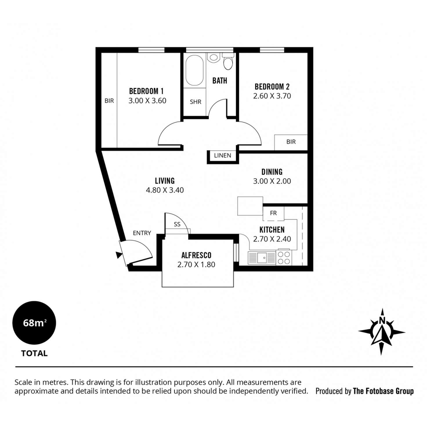 Floorplan of Homely unit listing, 3/53 King William Road, Unley SA 5061