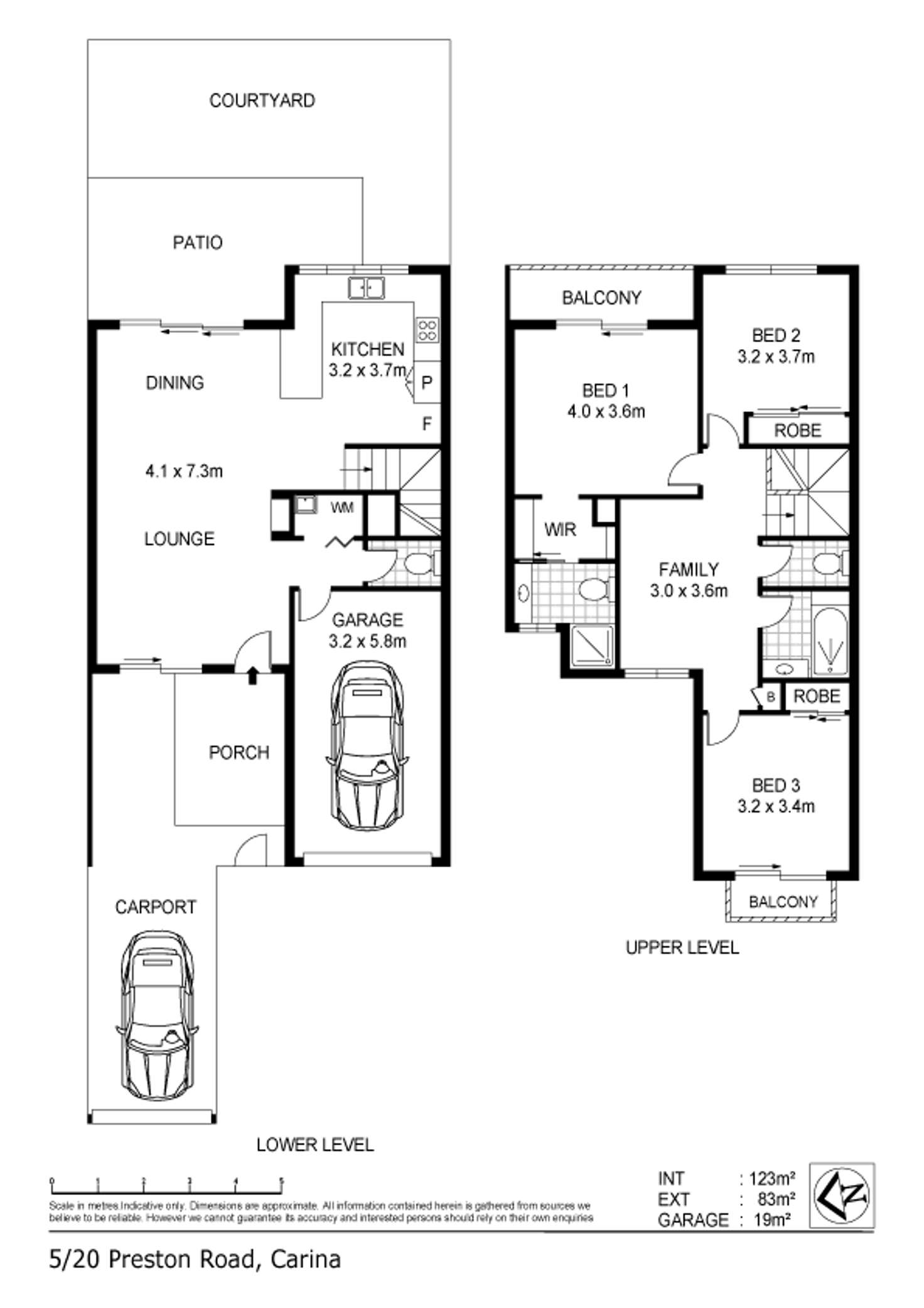 Floorplan of Homely townhouse listing, 5/20 Preston Road, Carina QLD 4152