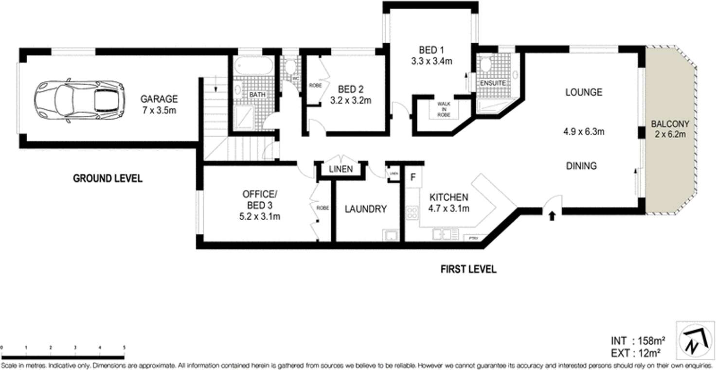 Floorplan of Homely apartment listing, 4/8 Fox Street, Ballina NSW 2478