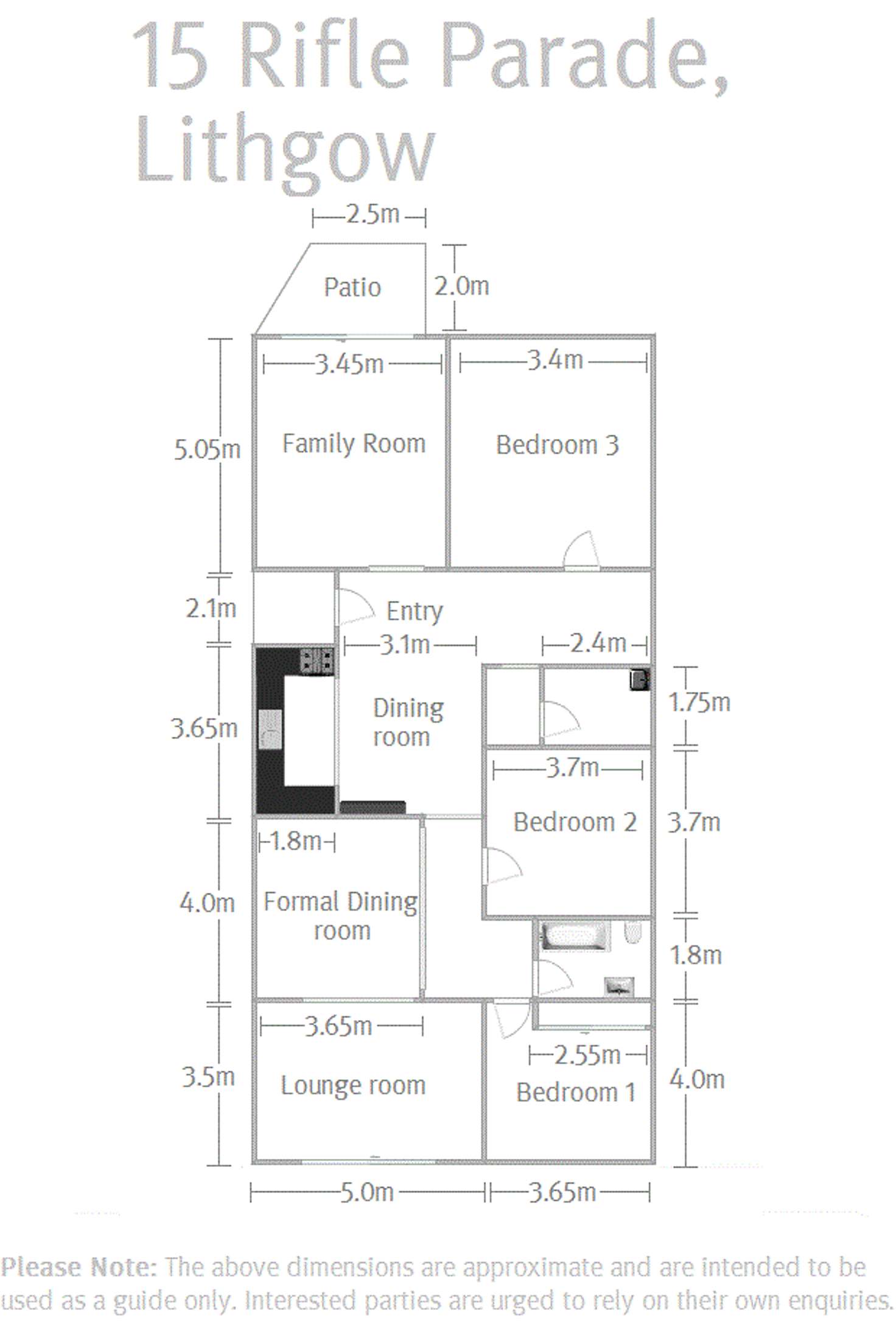 Floorplan of Homely house listing, 15 Rifle Parade, Lithgow NSW 2790