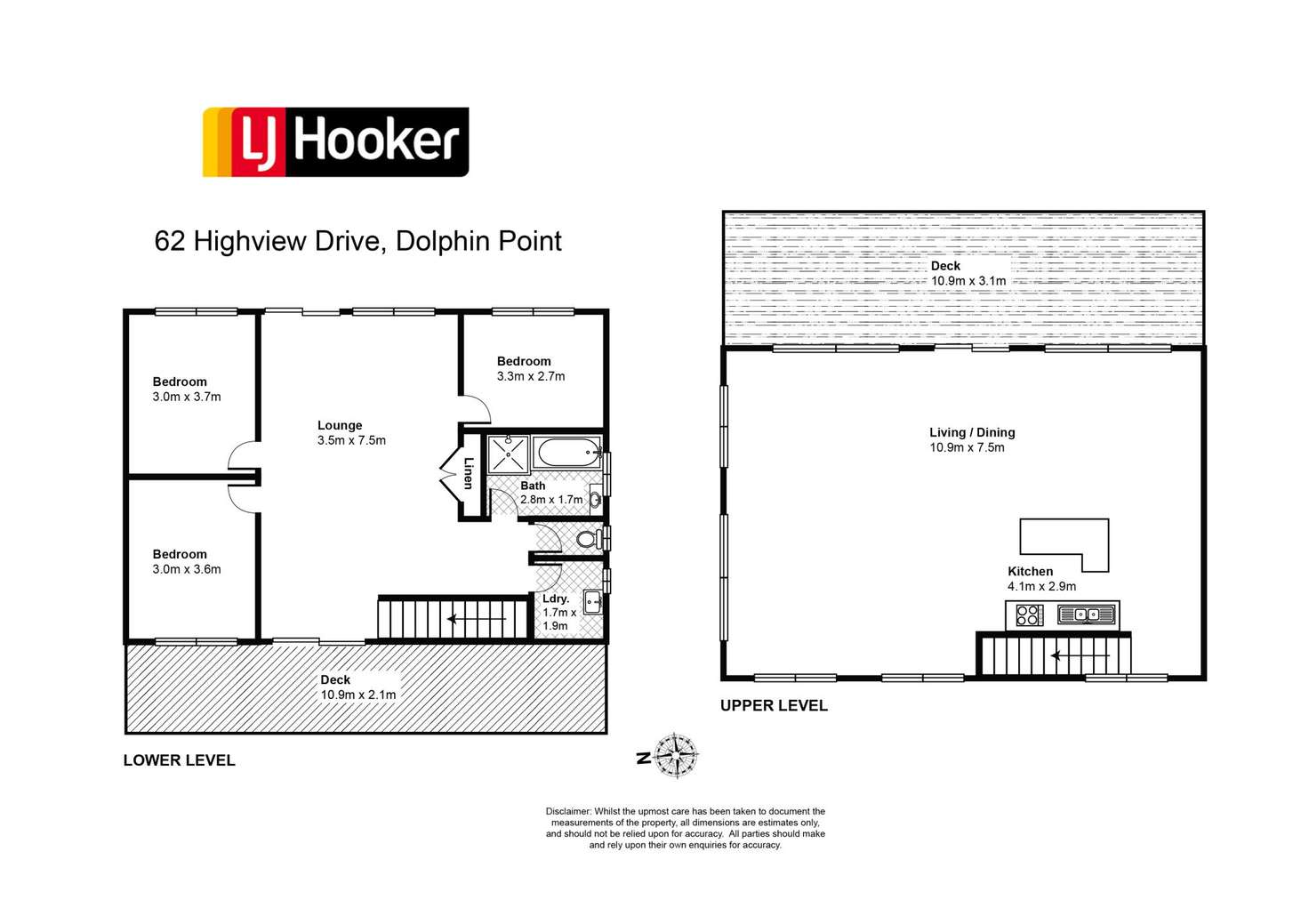 Floorplan of Homely house listing, 62 Highview Drive, Dolphin Point NSW 2539