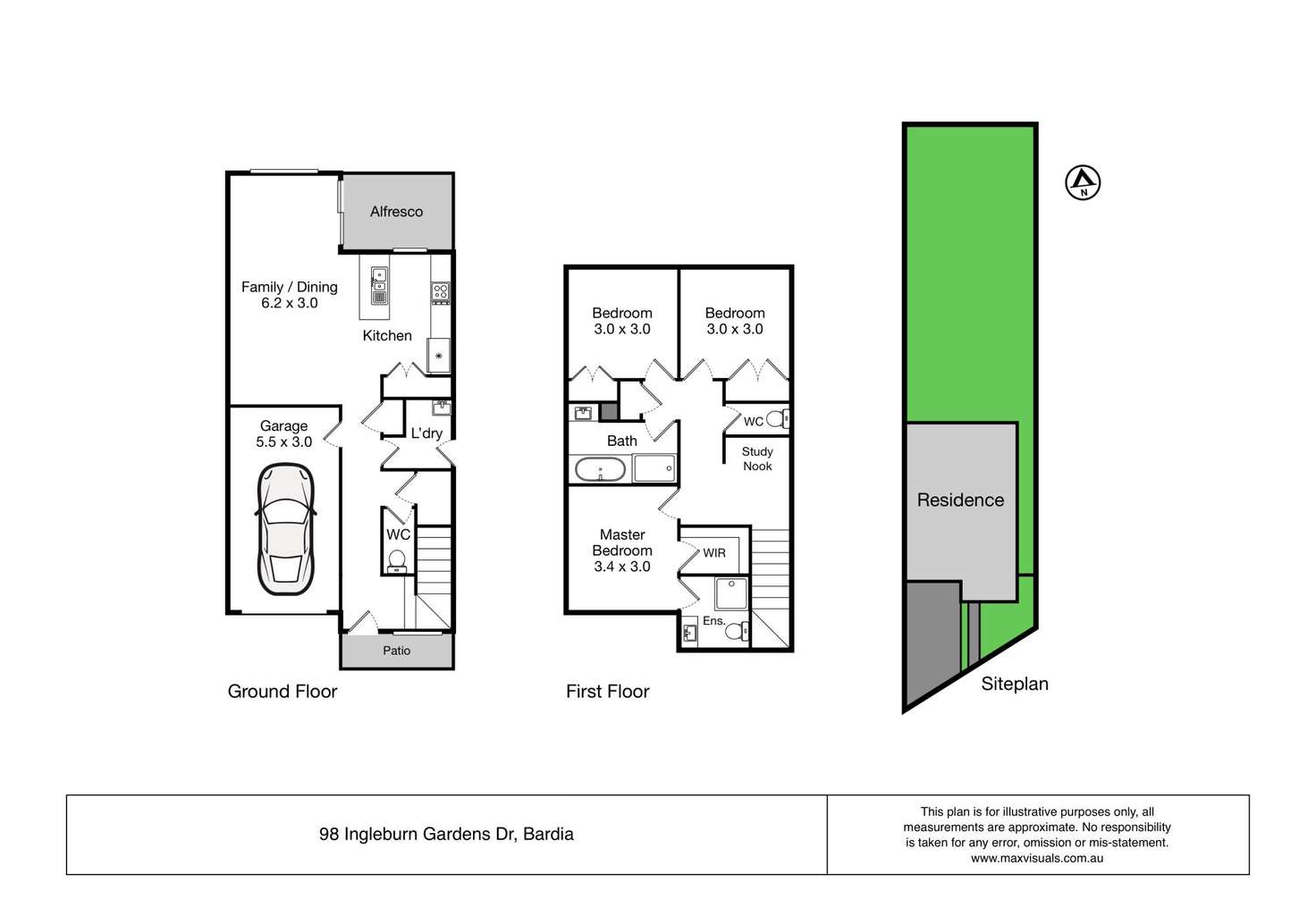 Floorplan of Homely house listing, 98 Ingleburn Gardens Drive, Bardia NSW 2565
