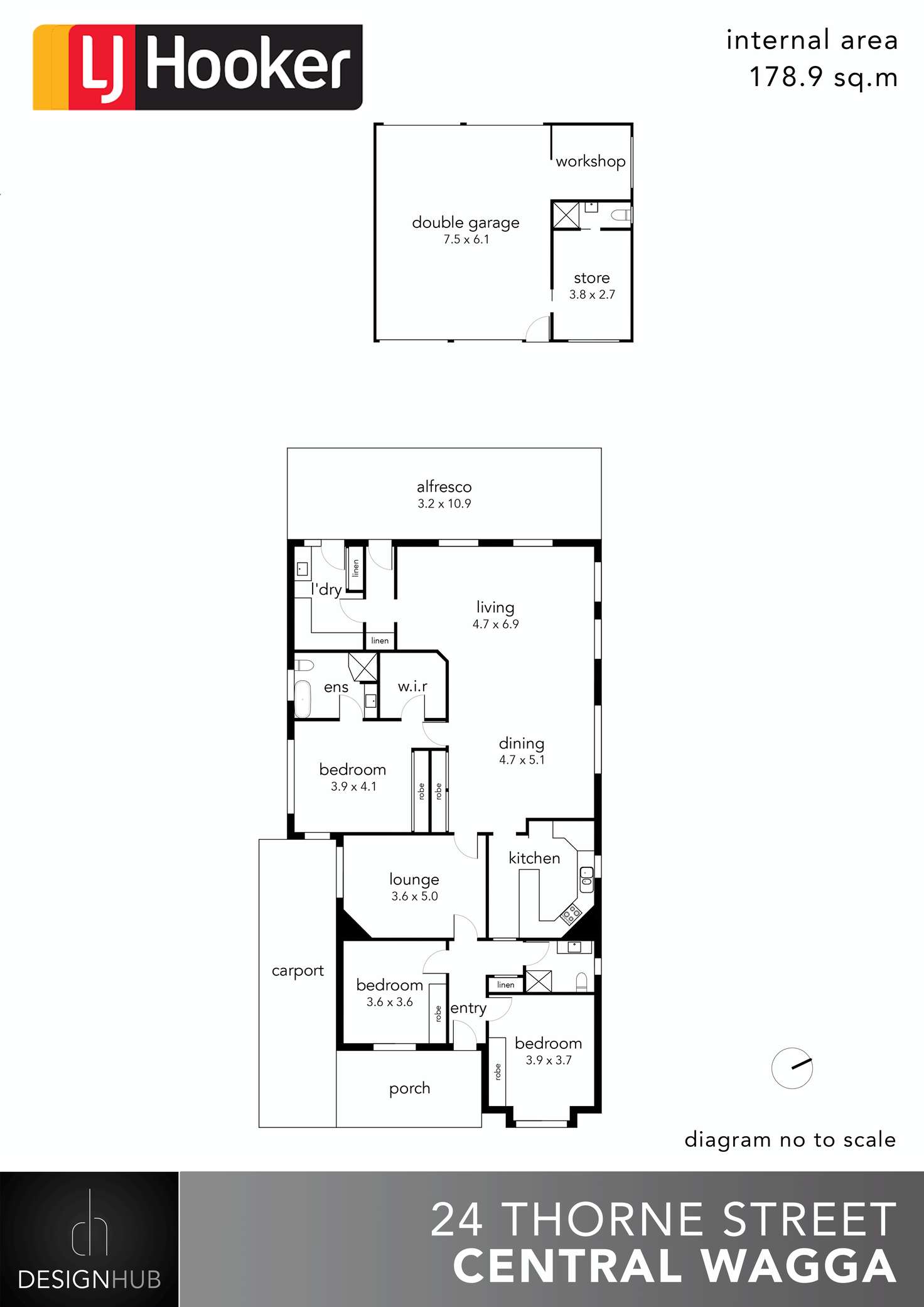 Floorplan of Homely house listing, 24 Thorne Street, Wagga Wagga NSW 2650
