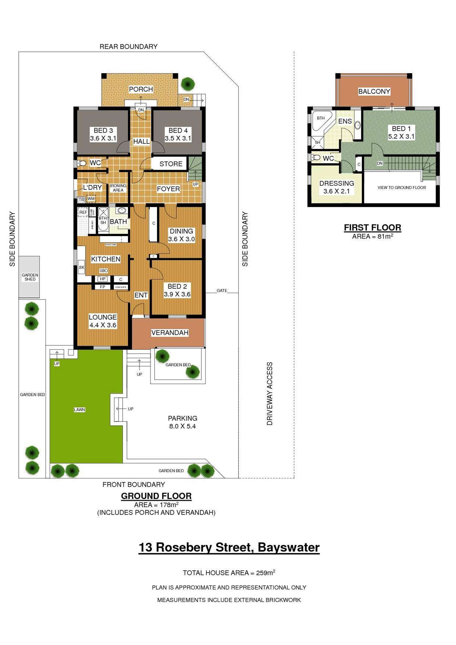 Floorplan of Homely house listing, 13 Rosebery Street, Bayswater WA 6053
