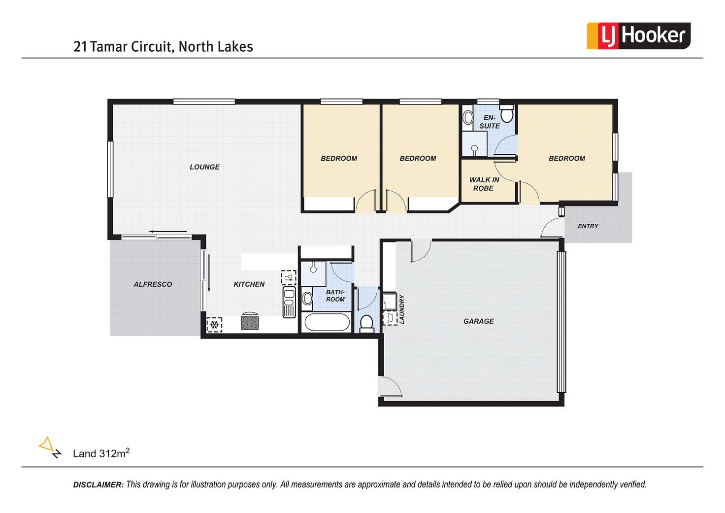 Floorplan of Homely house listing, 21 Tamar Circuit, North Lakes QLD 4509