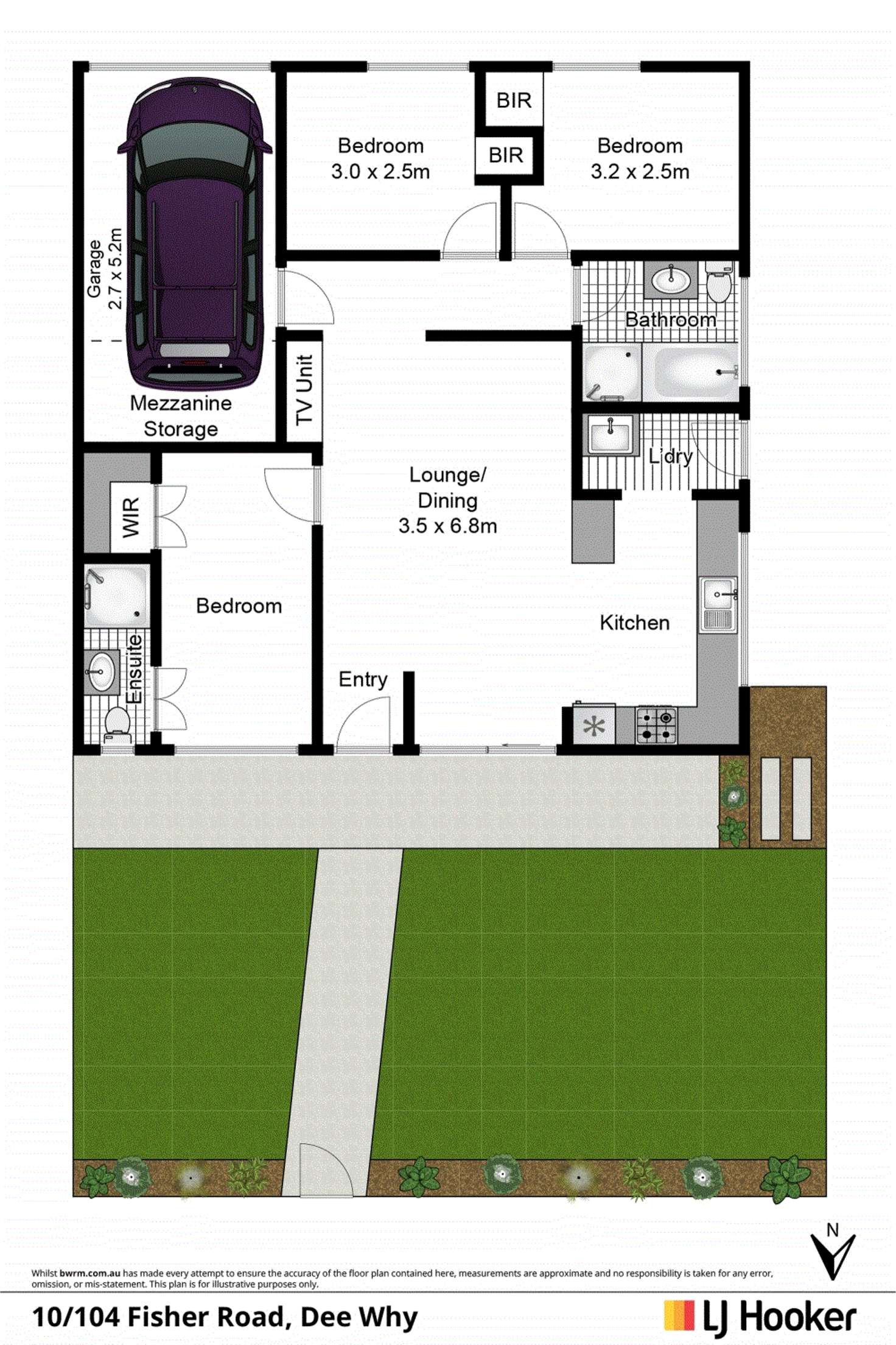 Floorplan of Homely apartment listing, 10/104 Fisher Road, Dee Why NSW 2099