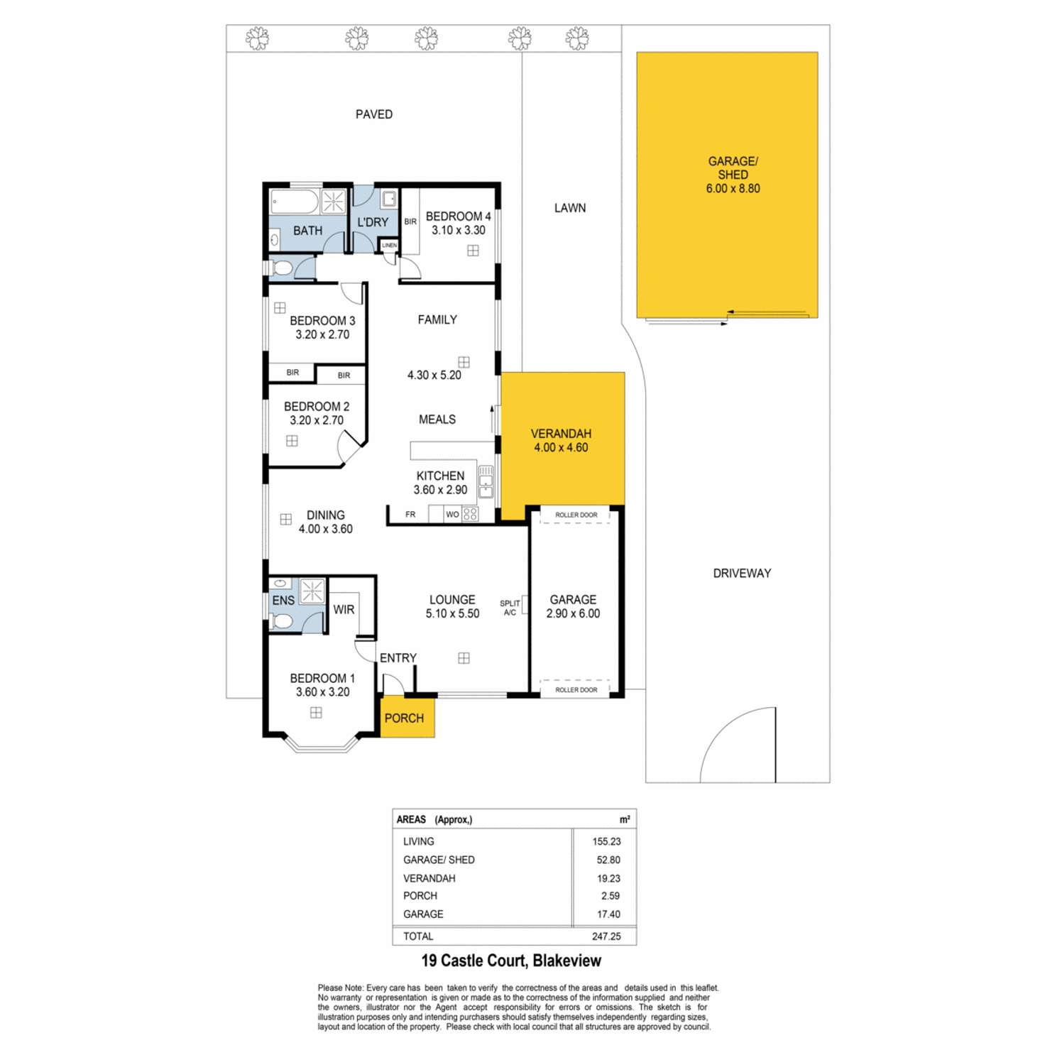 Floorplan of Homely house listing, 19 Castle Court, Blakeview SA 5114