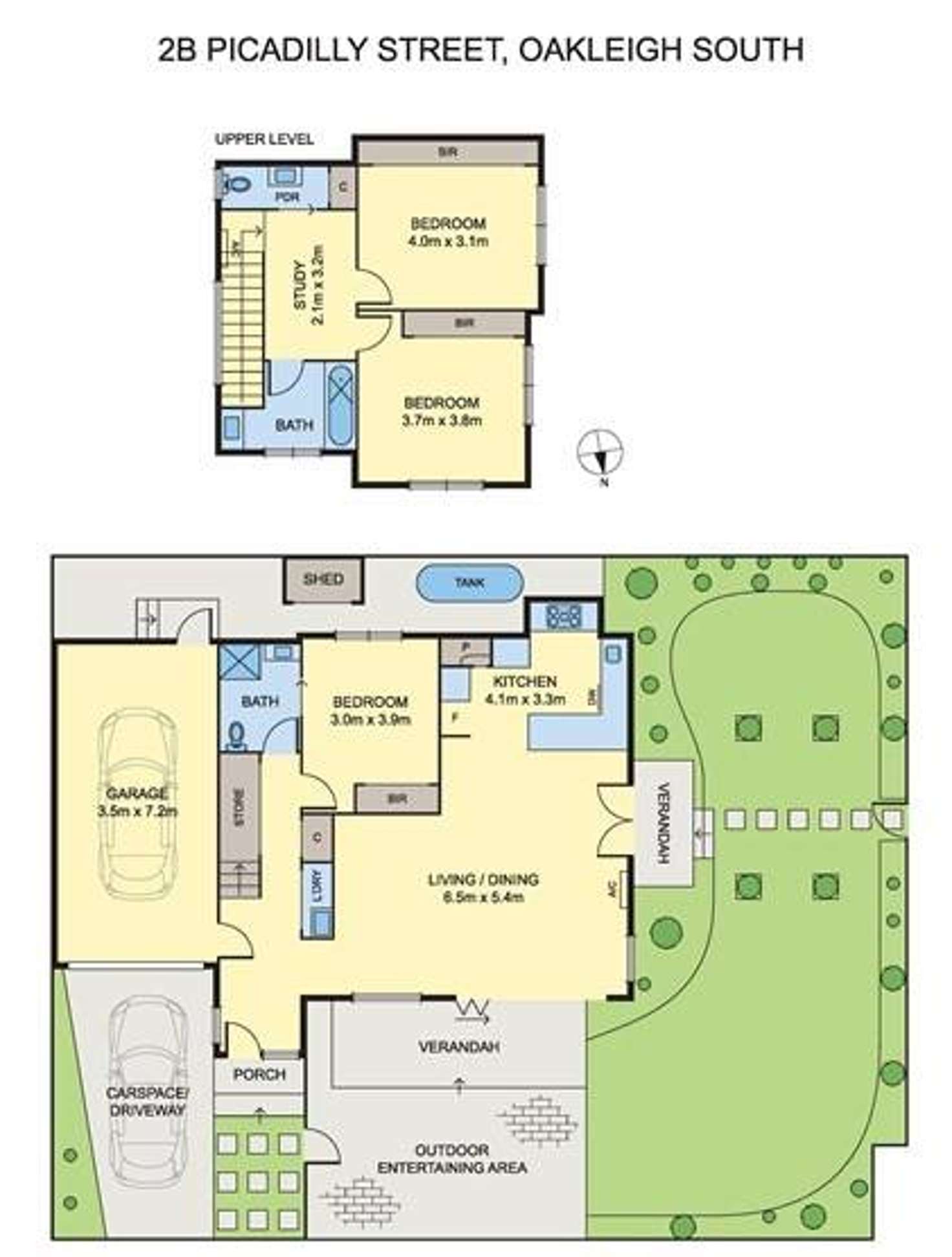 Floorplan of Homely townhouse listing, 2A Picadilly Street, Oakleigh South VIC 3167
