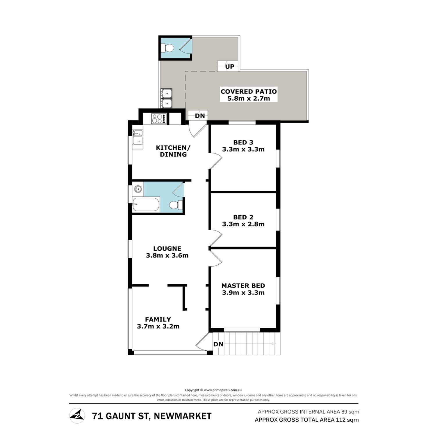 Floorplan of Homely house listing, 71 Gaunt Street, Newmarket QLD 4051