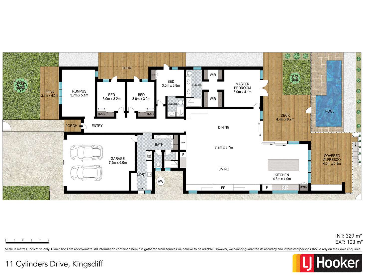 Floorplan of Homely house listing, 11 Cylinders Drive, Kingscliff NSW 2487