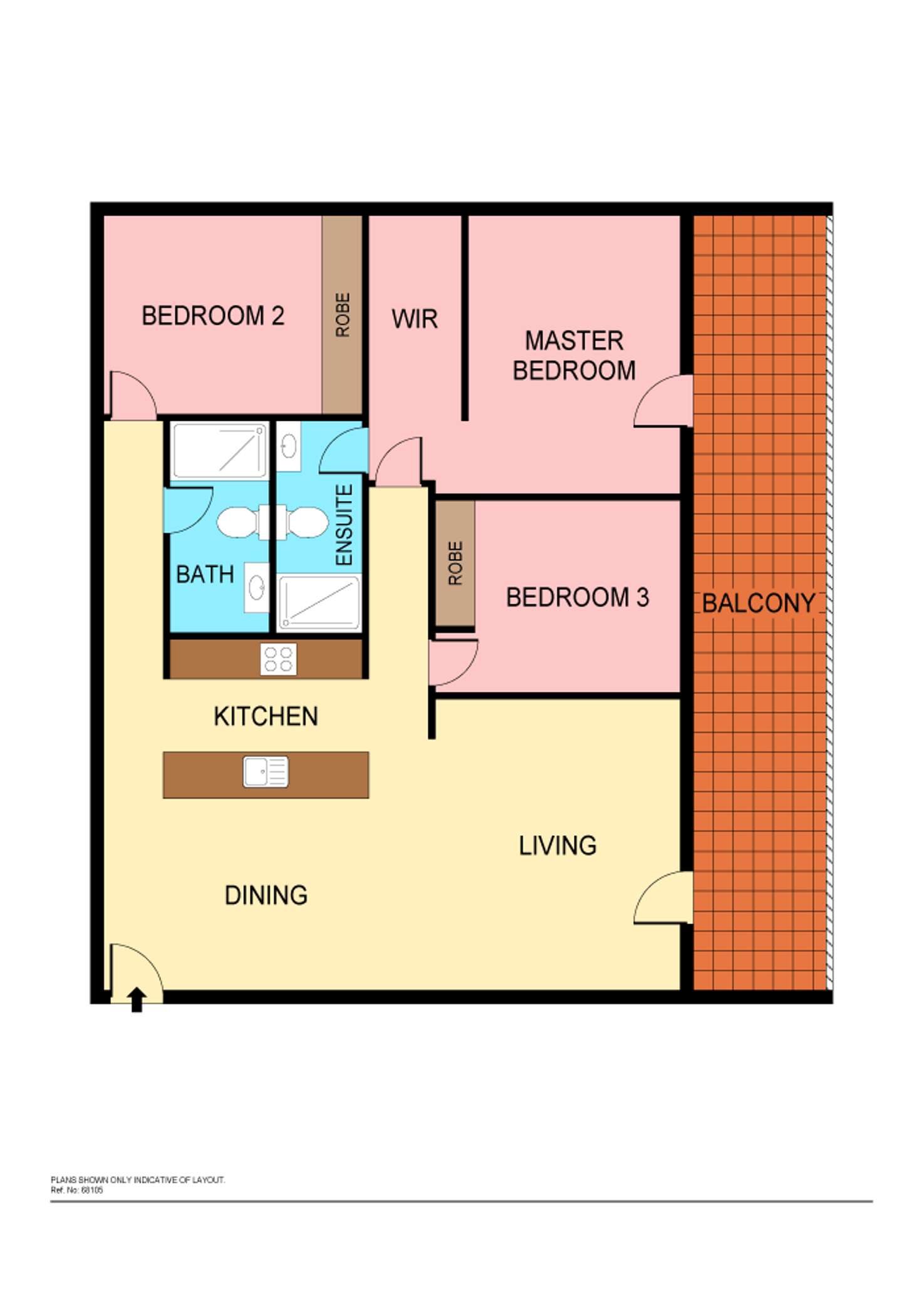 Floorplan of Homely apartment listing, 6/635 Pacific Highway, Belmont NSW 2280