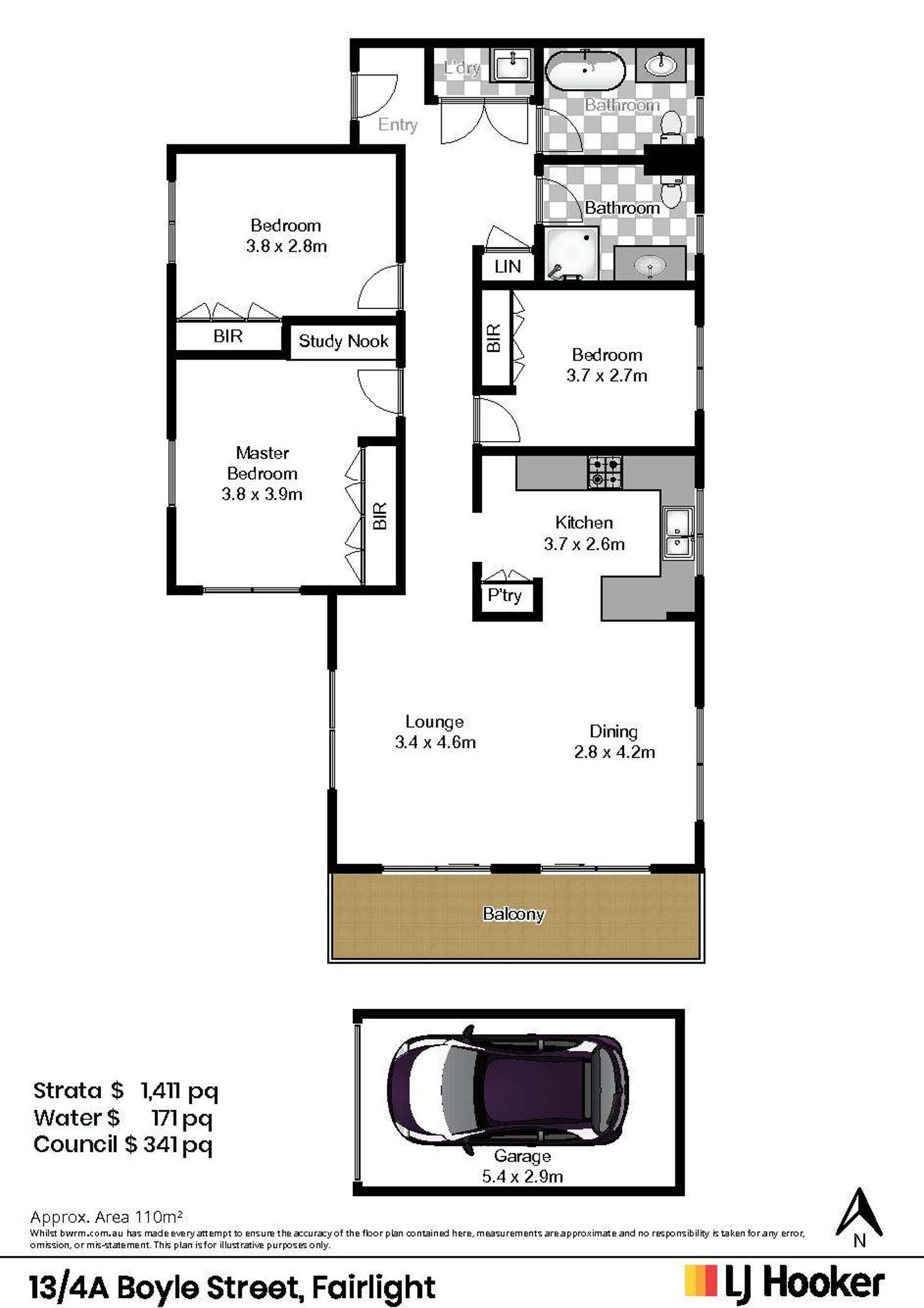 Floorplan of Homely apartment listing, 13/4a Boyle Street, Balgowlah NSW 2093