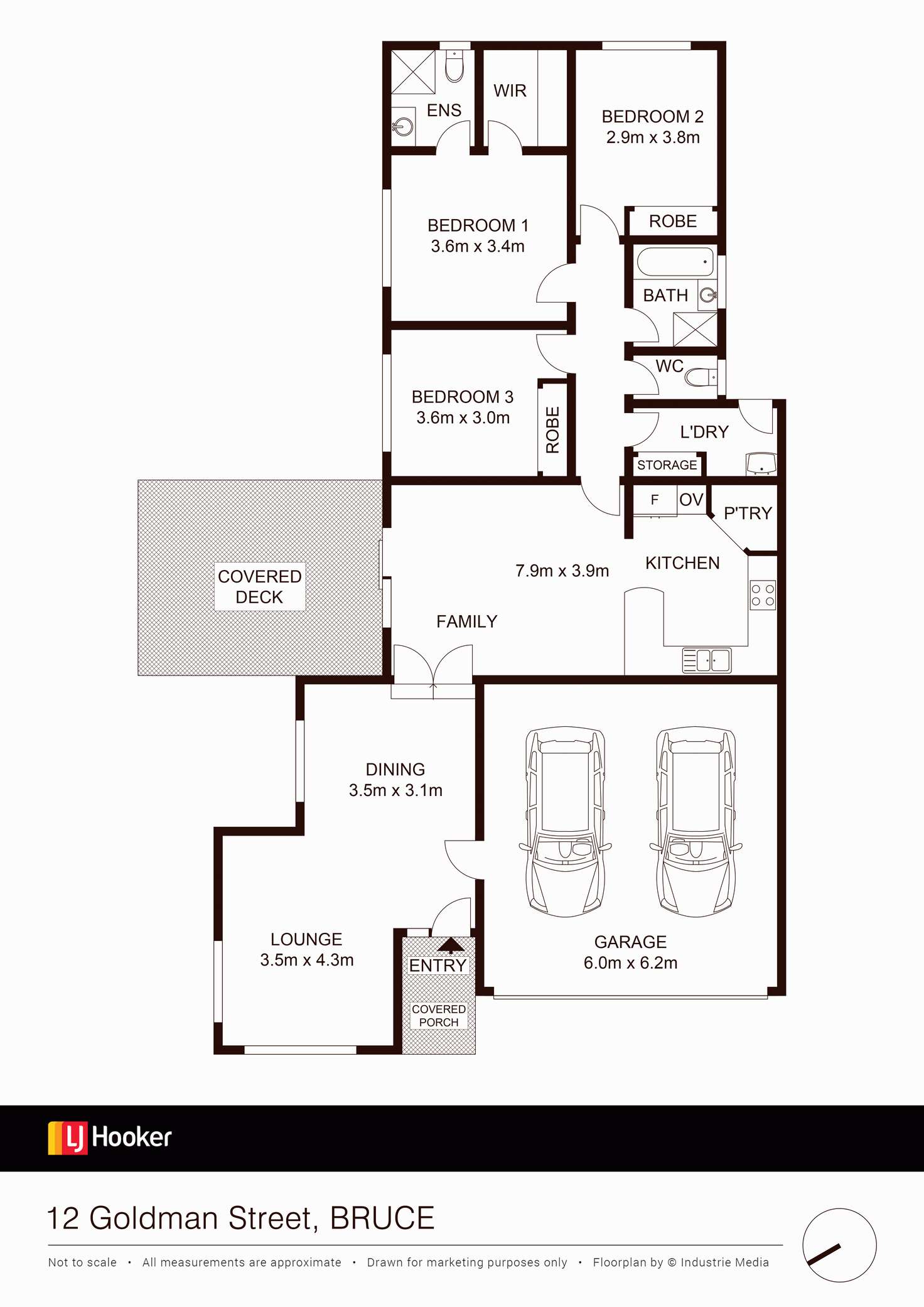 Floorplan of Homely house listing, 12 Goldman Street, Bruce ACT 2617
