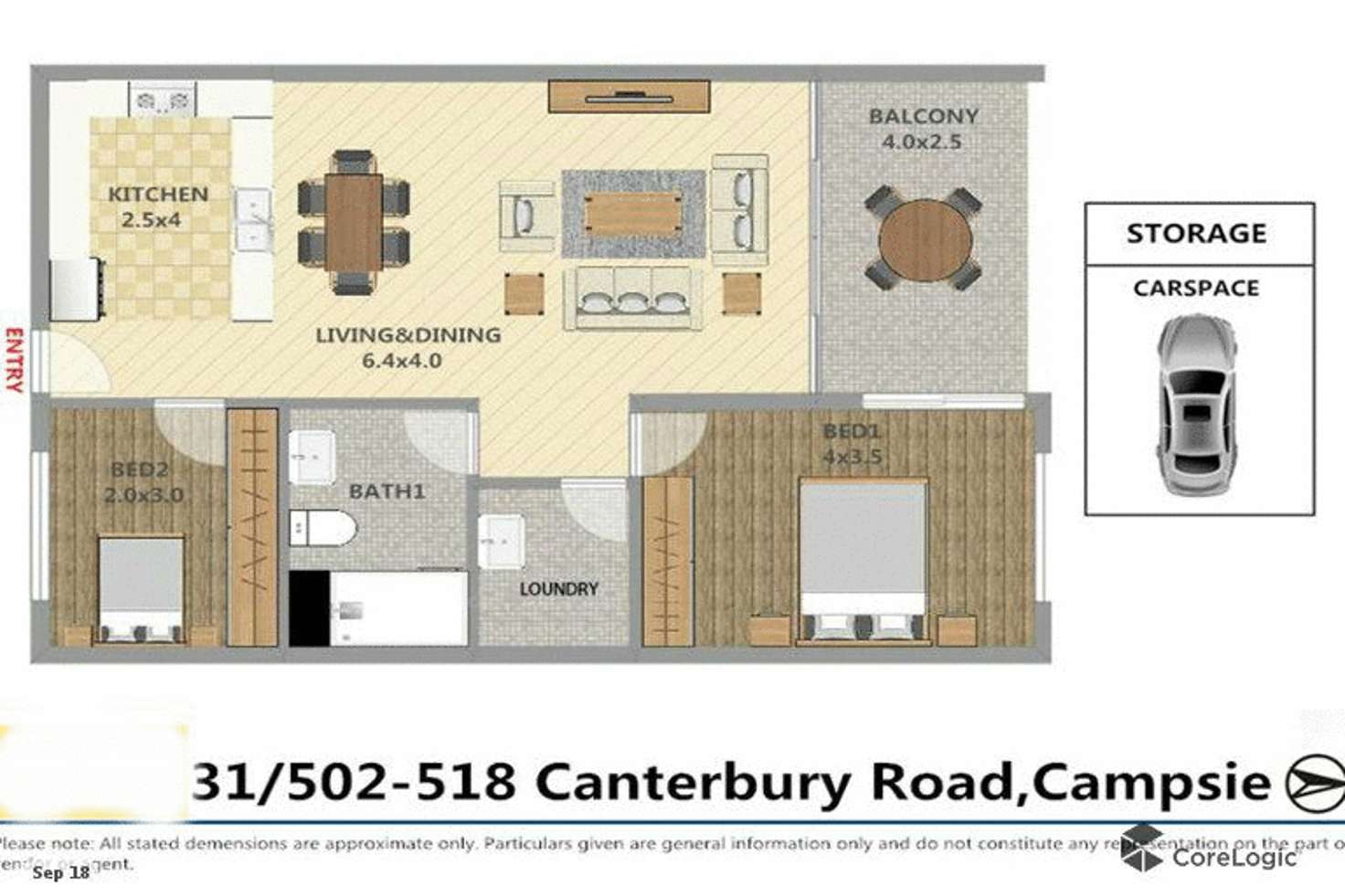 Floorplan of Homely unit listing, 31/502-518 Canterbury Road, Campsie NSW 2194