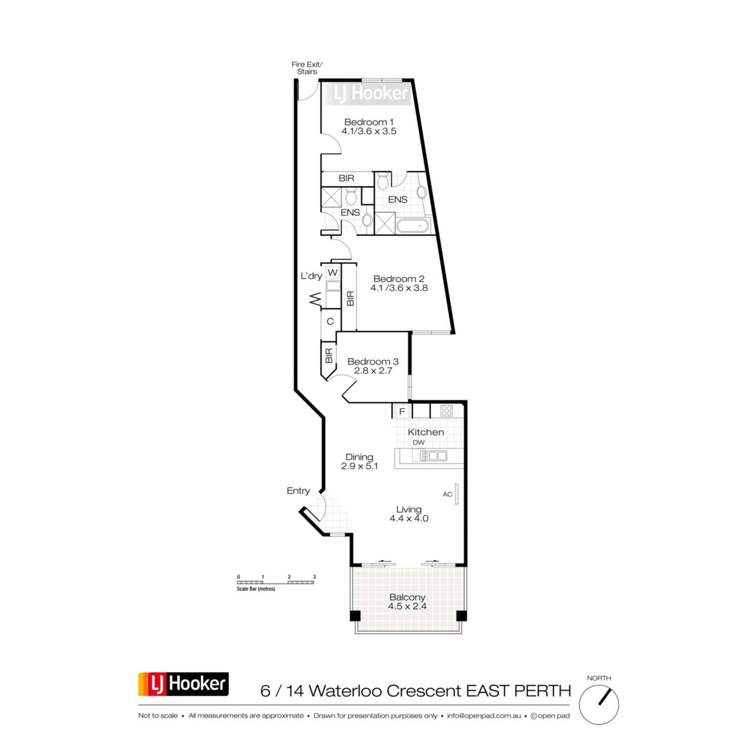 Floorplan of Homely apartment listing, 6/14 Waterloo Crescent, East Perth WA 6004