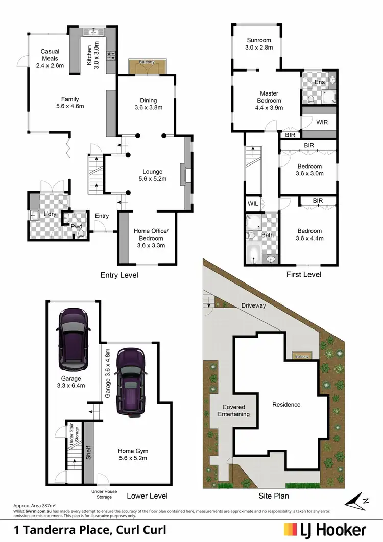 Floorplan of Homely house listing, 1 Tanderra Place, Curl Curl NSW 2096