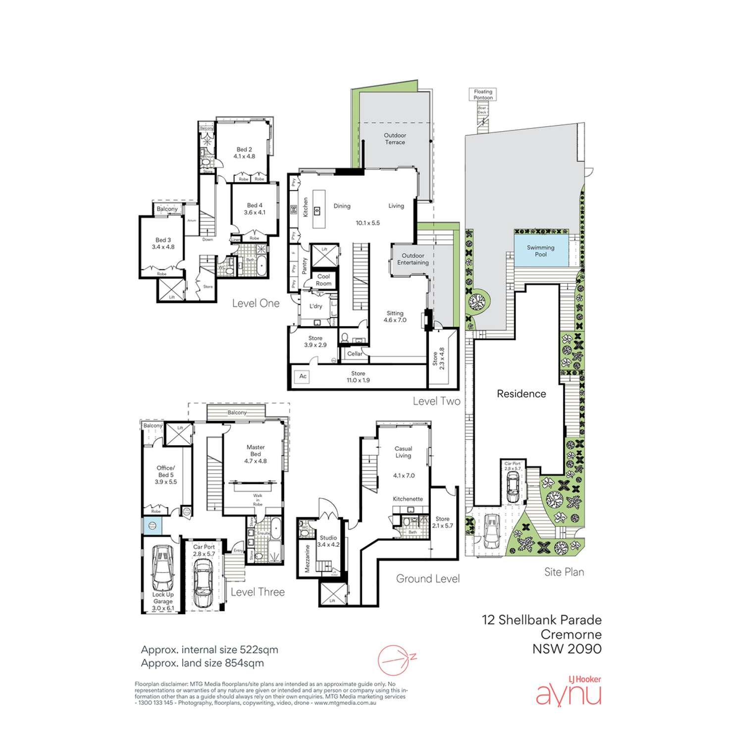 Floorplan of Homely house listing, 12 Shellbank Parade, Cremorne NSW 2090