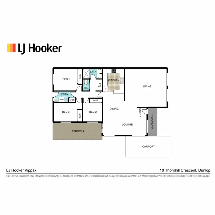 Floorplan of Homely house listing, 10 Thornhill Crescent, Dunlop ACT 2615