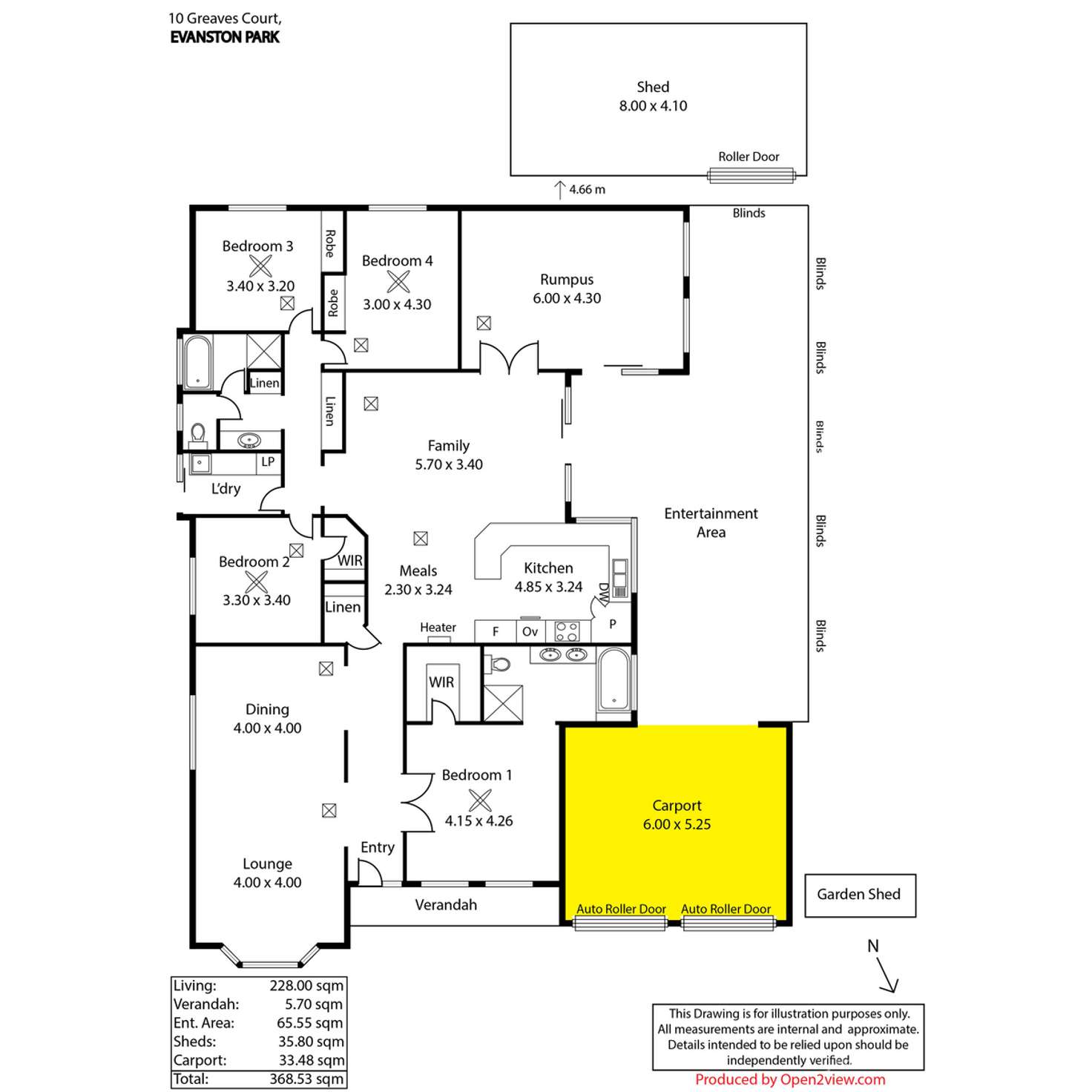 Floorplan of Homely house listing, 10 Greaves Court, Evanston Park SA 5116