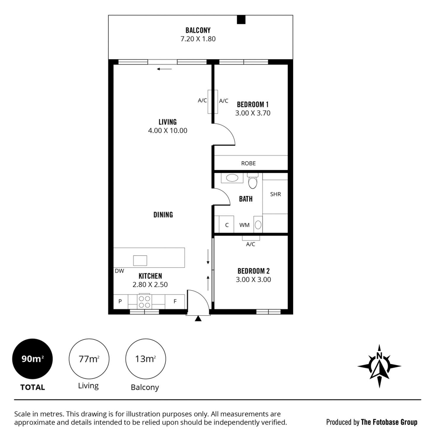 Floorplan of Homely apartment listing, 305/46 Sixth Street, Bowden SA 5007