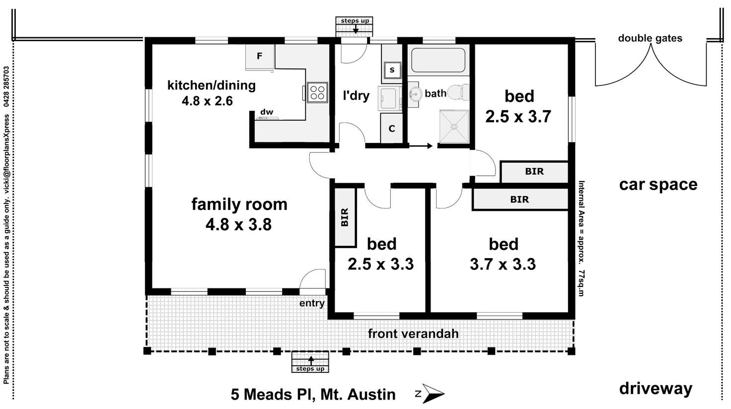 Floorplan of Homely house listing, 5 Meads Place, Mount Austin NSW 2650