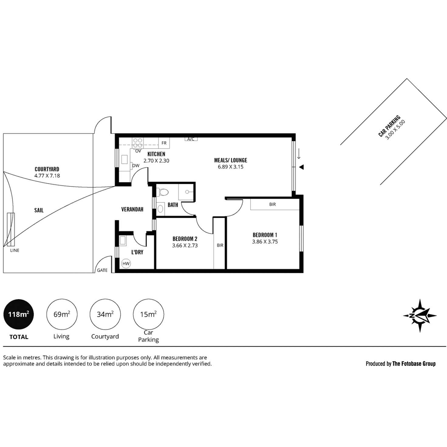 Floorplan of Homely unit listing, 4/4 Loch Street, Stepney SA 5069