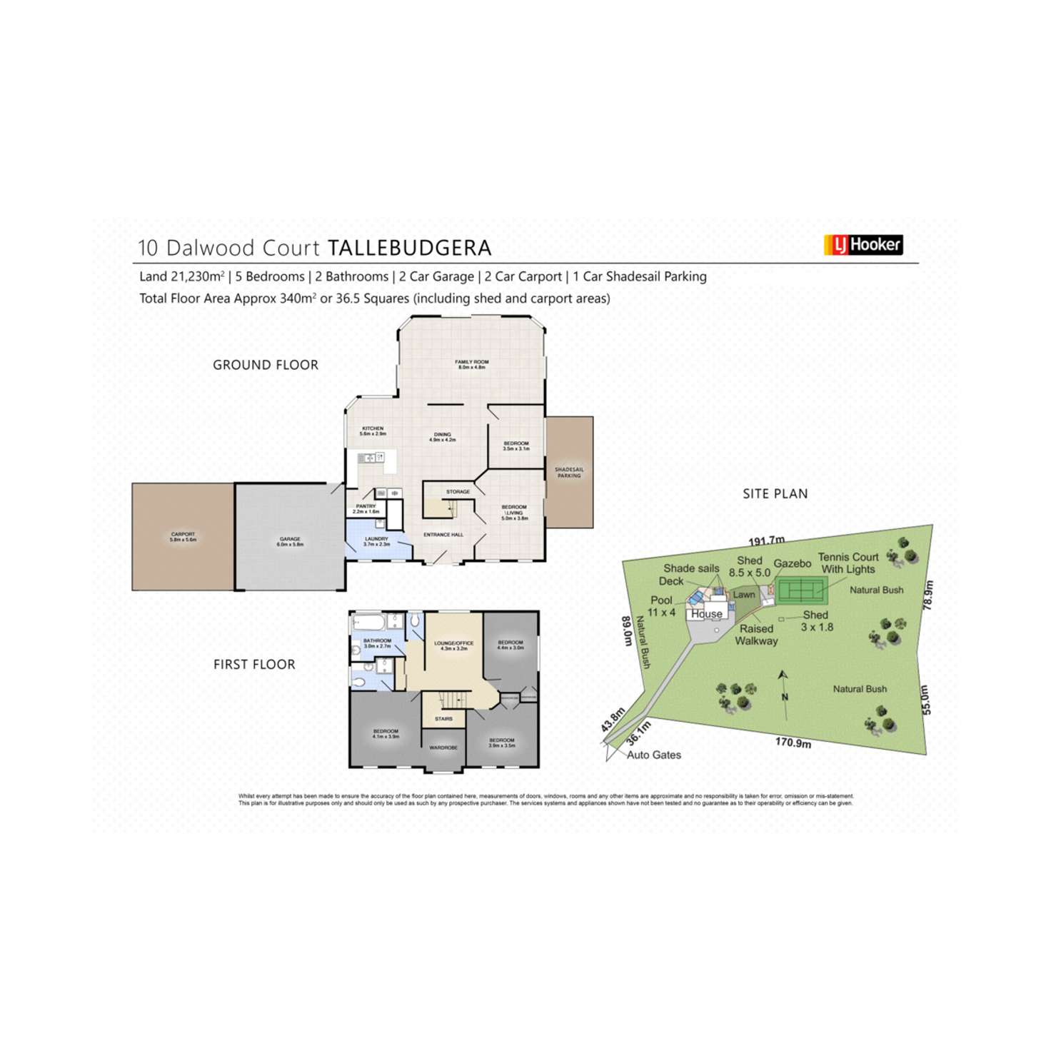 Floorplan of Homely house listing, 10 Dalwood Court, Tallebudgera QLD 4228