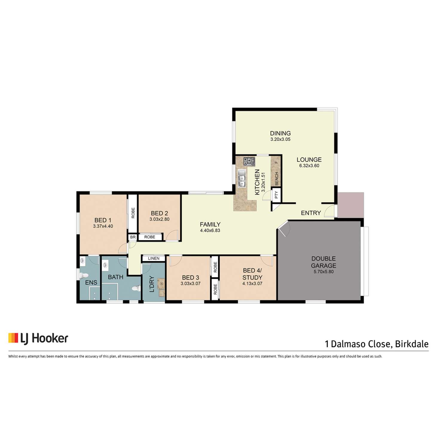 Floorplan of Homely house listing, 1 Dalmaso Close, Birkdale QLD 4159